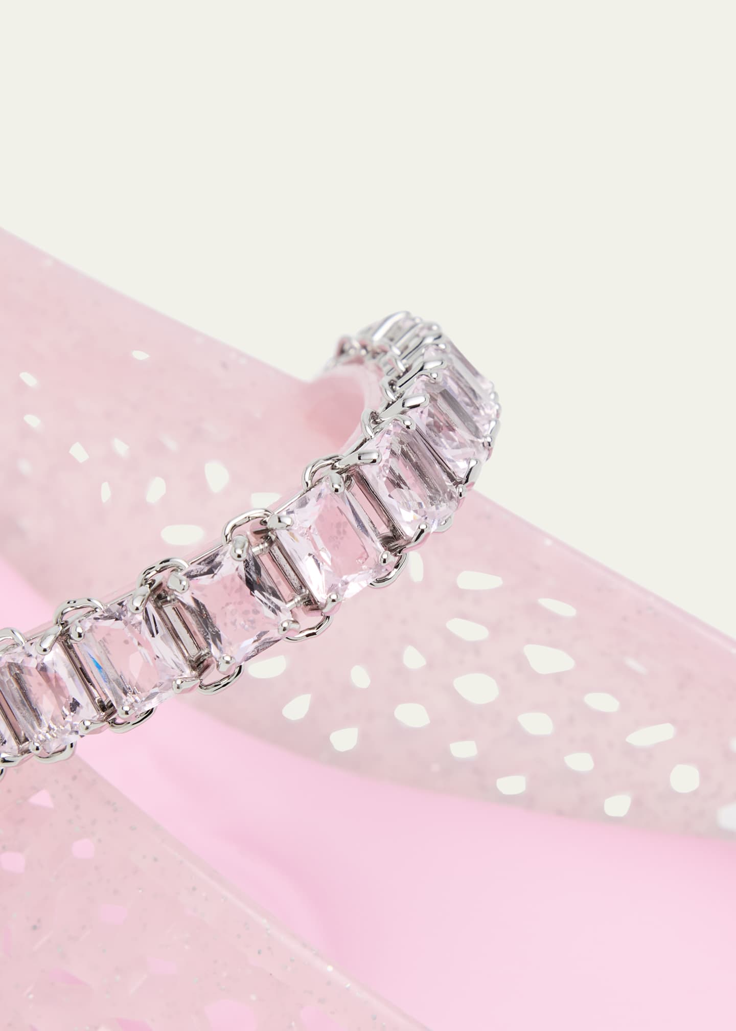 Jimmy Choo The Jelly Glitter Crystal-Strap Ballerina Flats Image 5 of 6