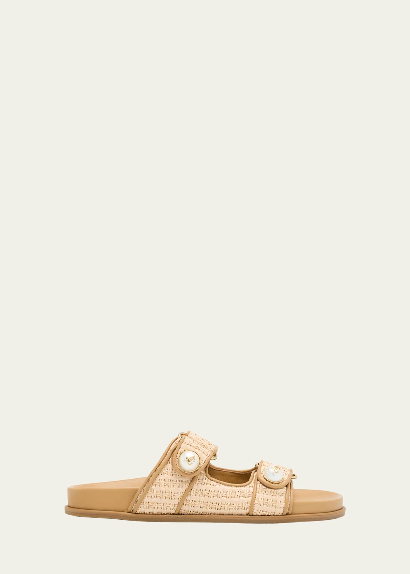 Jimmy Choo Fayence Raffia Sandals Image 1 of 5