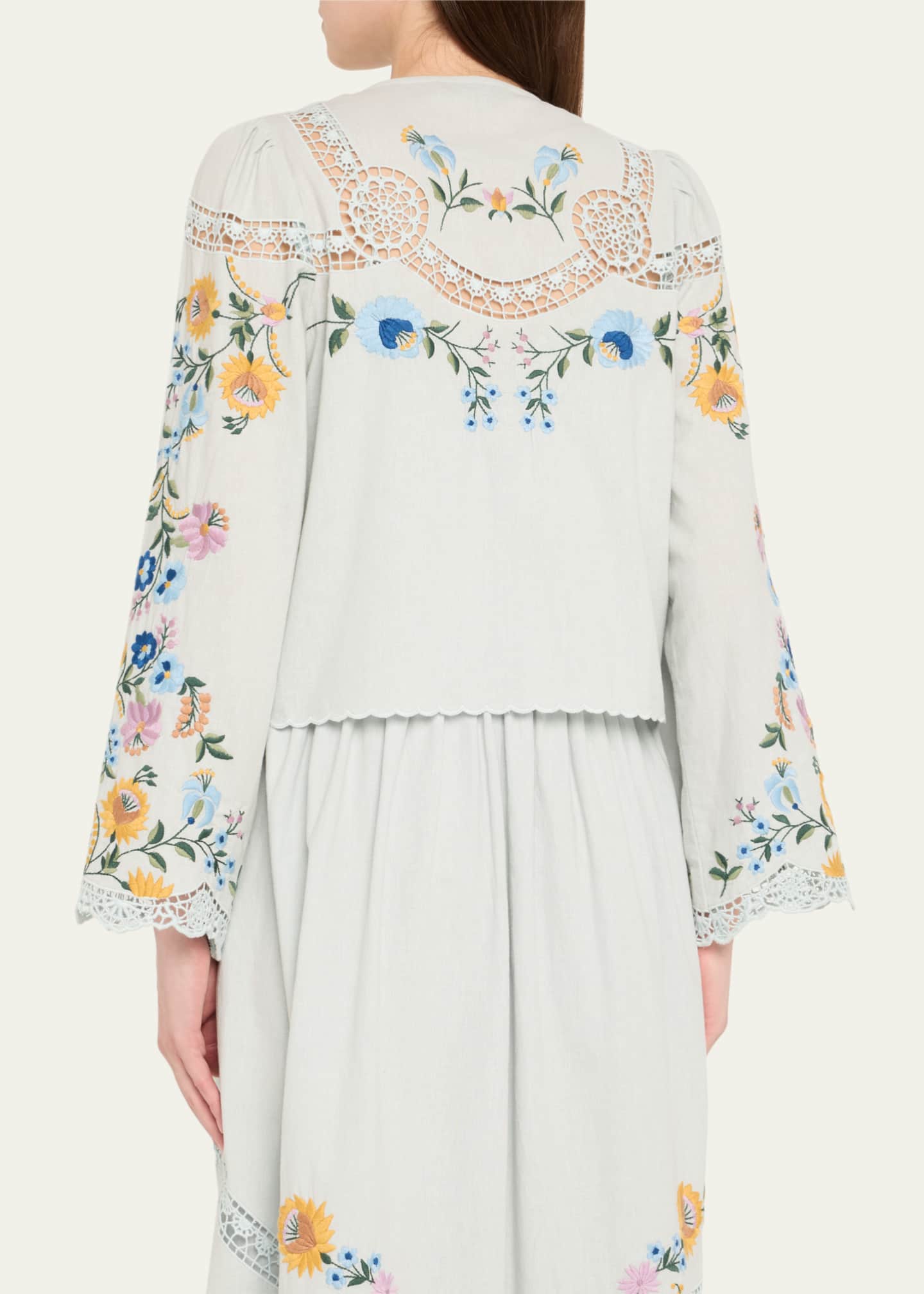 Sea Celia Floral Embroidered Blouse Image 3 of 5