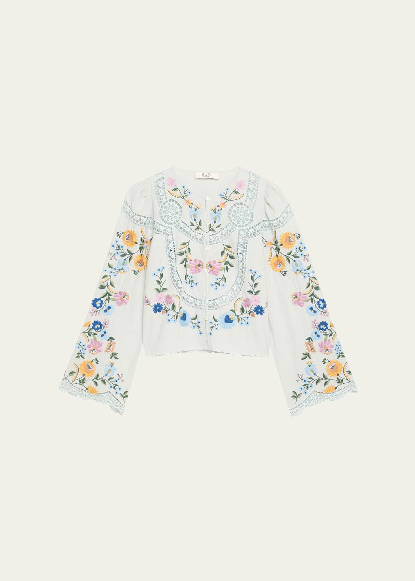 Sea Celia Floral Embroidered Blouse Image 1 of 5