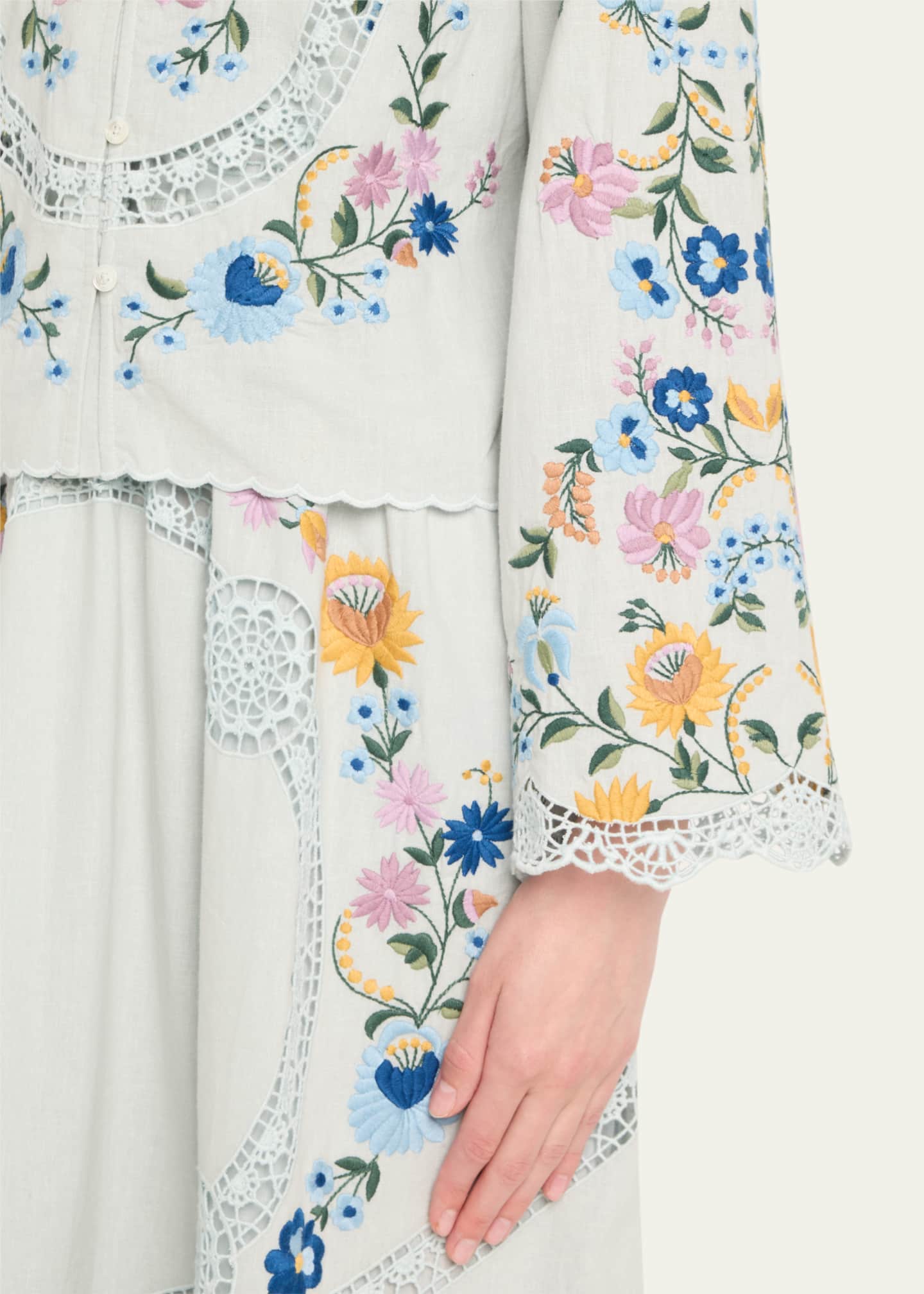 Sea Celia Floral Embroidered Blouse Image 5 of 5
