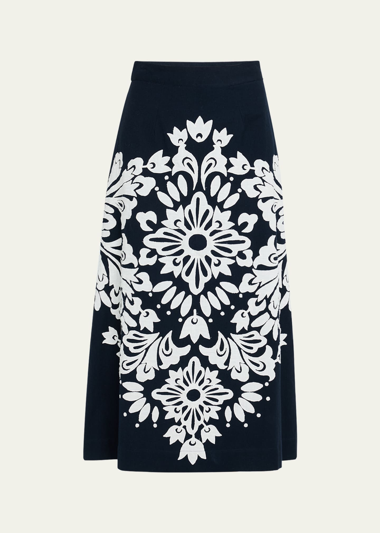 Sea Liliana Appliqué Midi Skirt Image 1 of 5