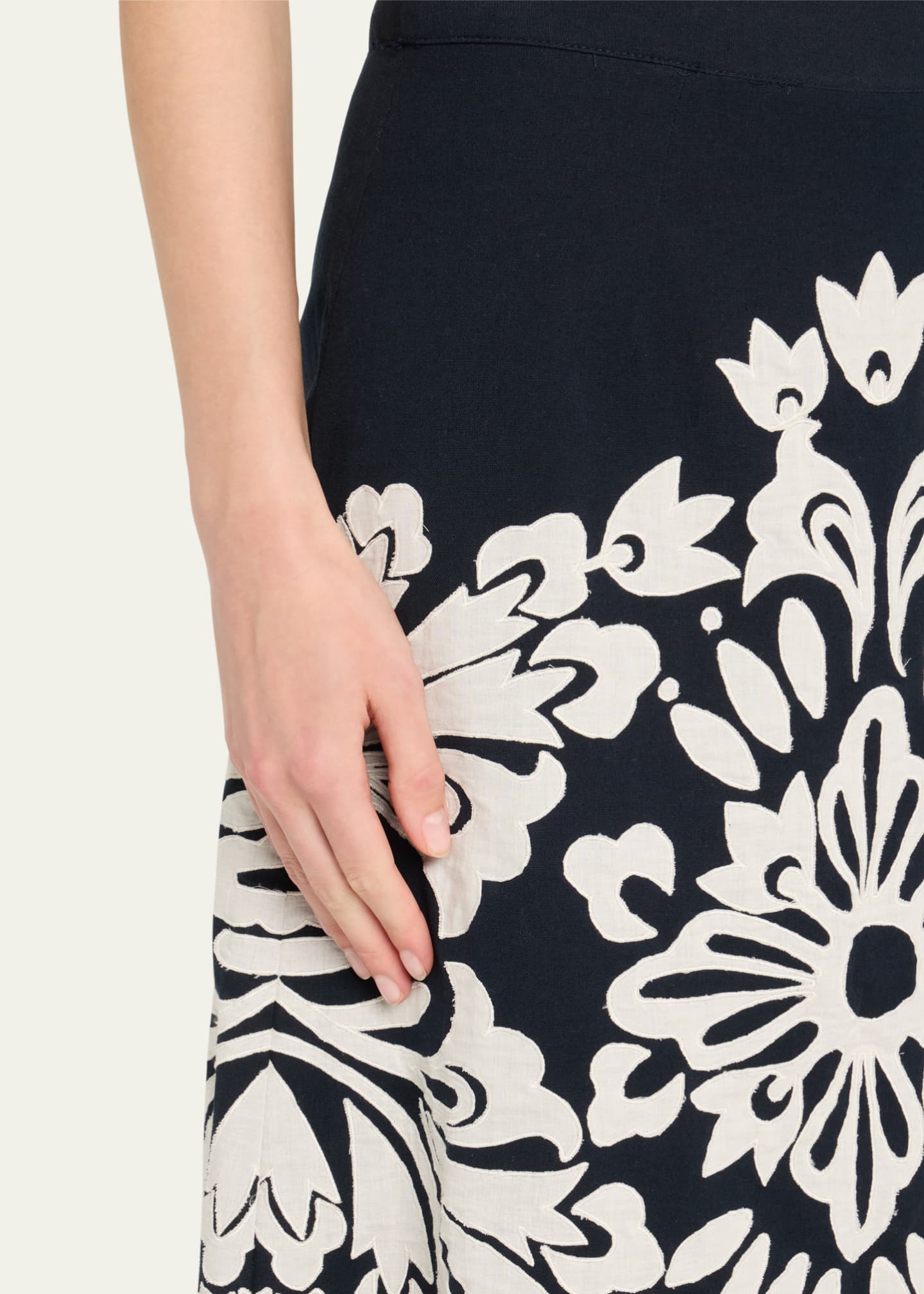 Sea Liliana Appliqué Midi Skirt Image 5 of 5