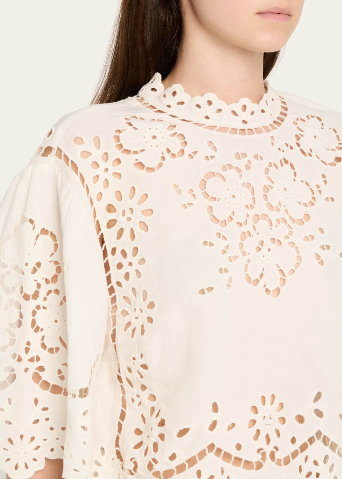 トップス LULA TULLE EMBROIDERY SWEAT TOPS AMERI LULA TOP - MISA Los Angeles