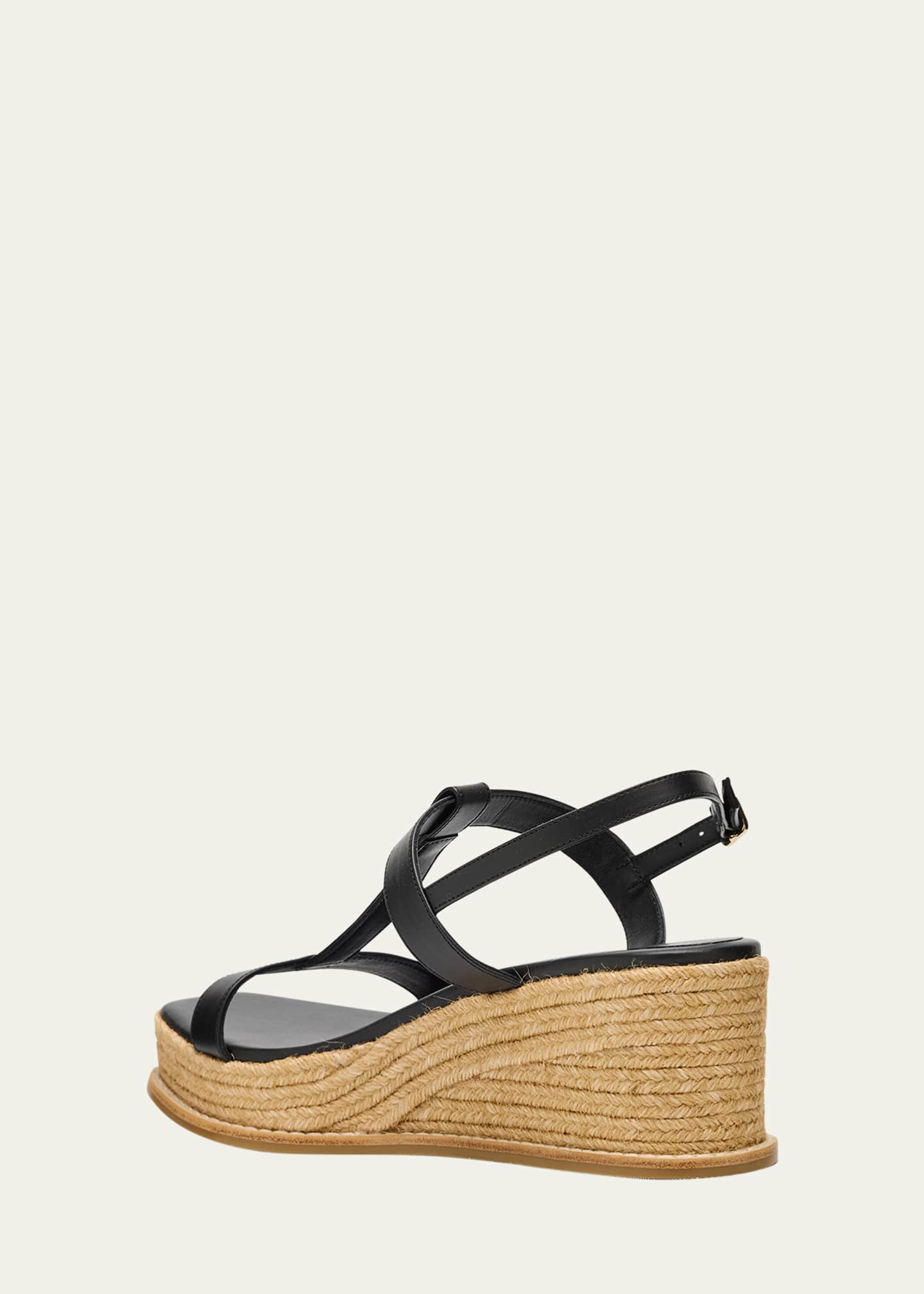 Jimmy Choo Theia 60 Vacchetta Wedge Sandals Image 4 of 6