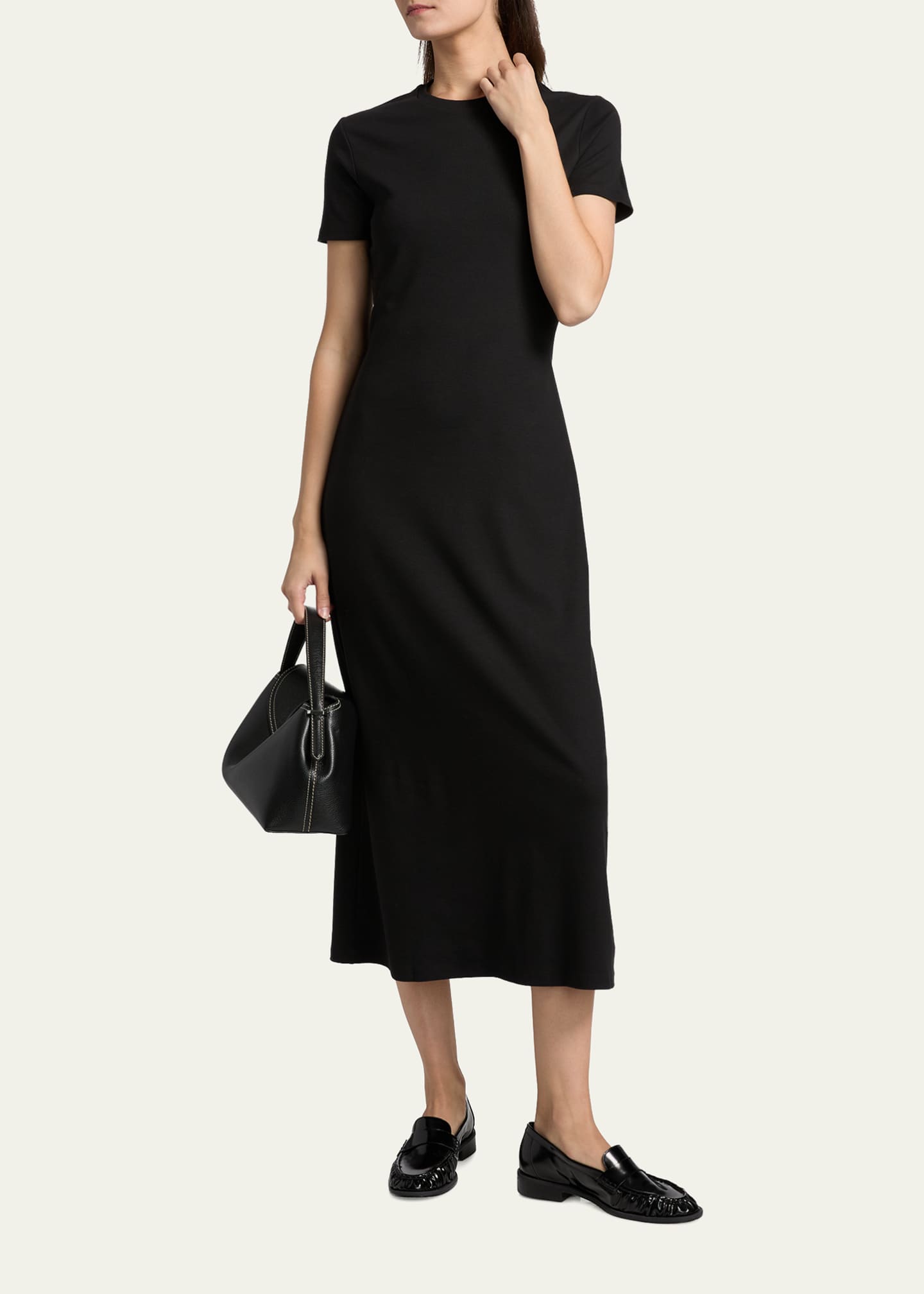 Short-Sleeve T-Shirt Dress - Thumbnail 2