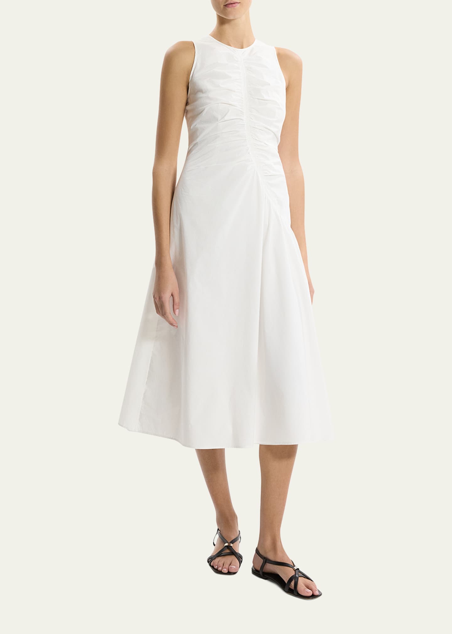 Theory Asymmetric Ruched Tank Dress - Bergdorf Goodman