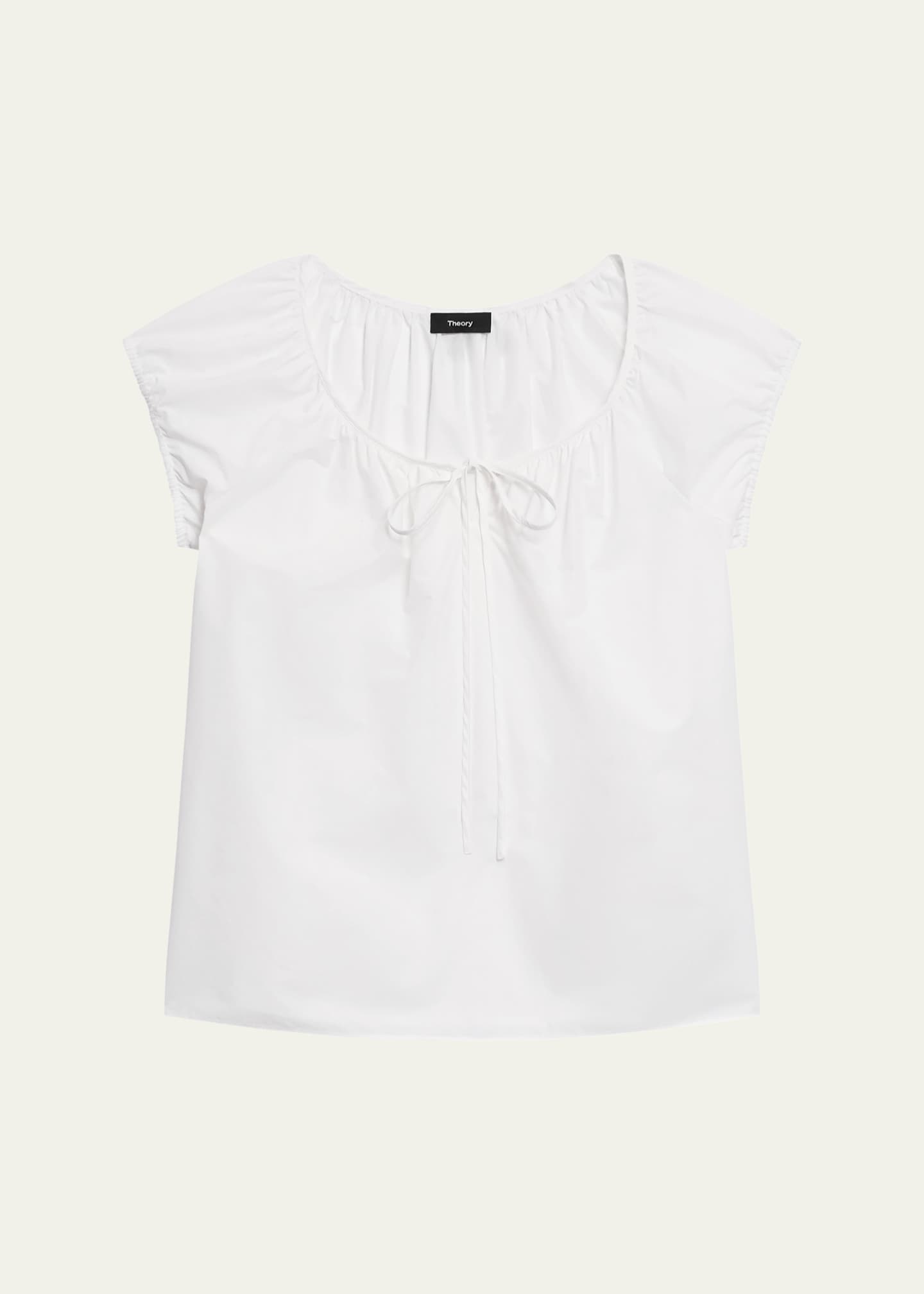Theory Easy Tie Blouse Image 1 of 5