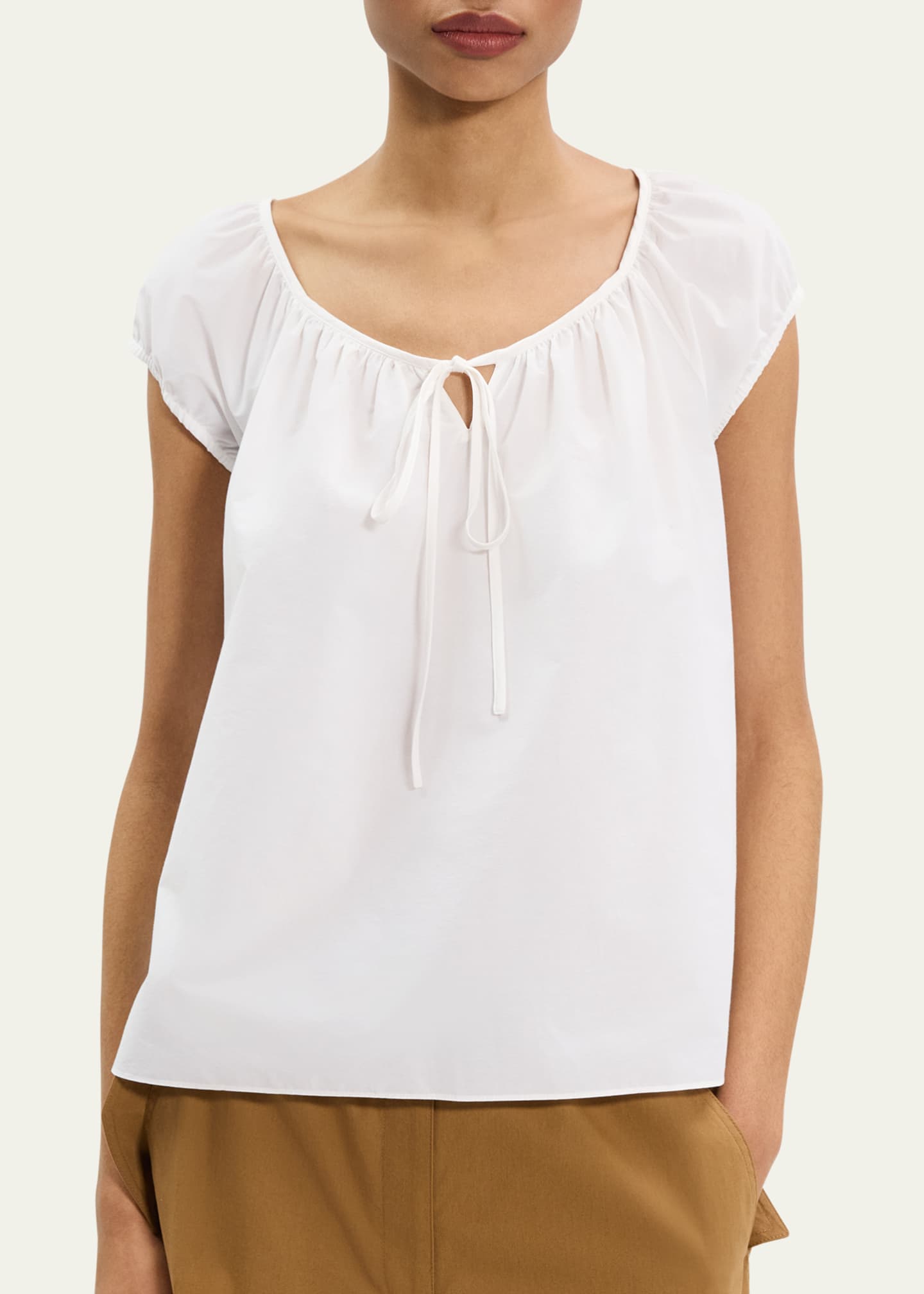 Theory Easy Tie Blouse Image 5 of 5