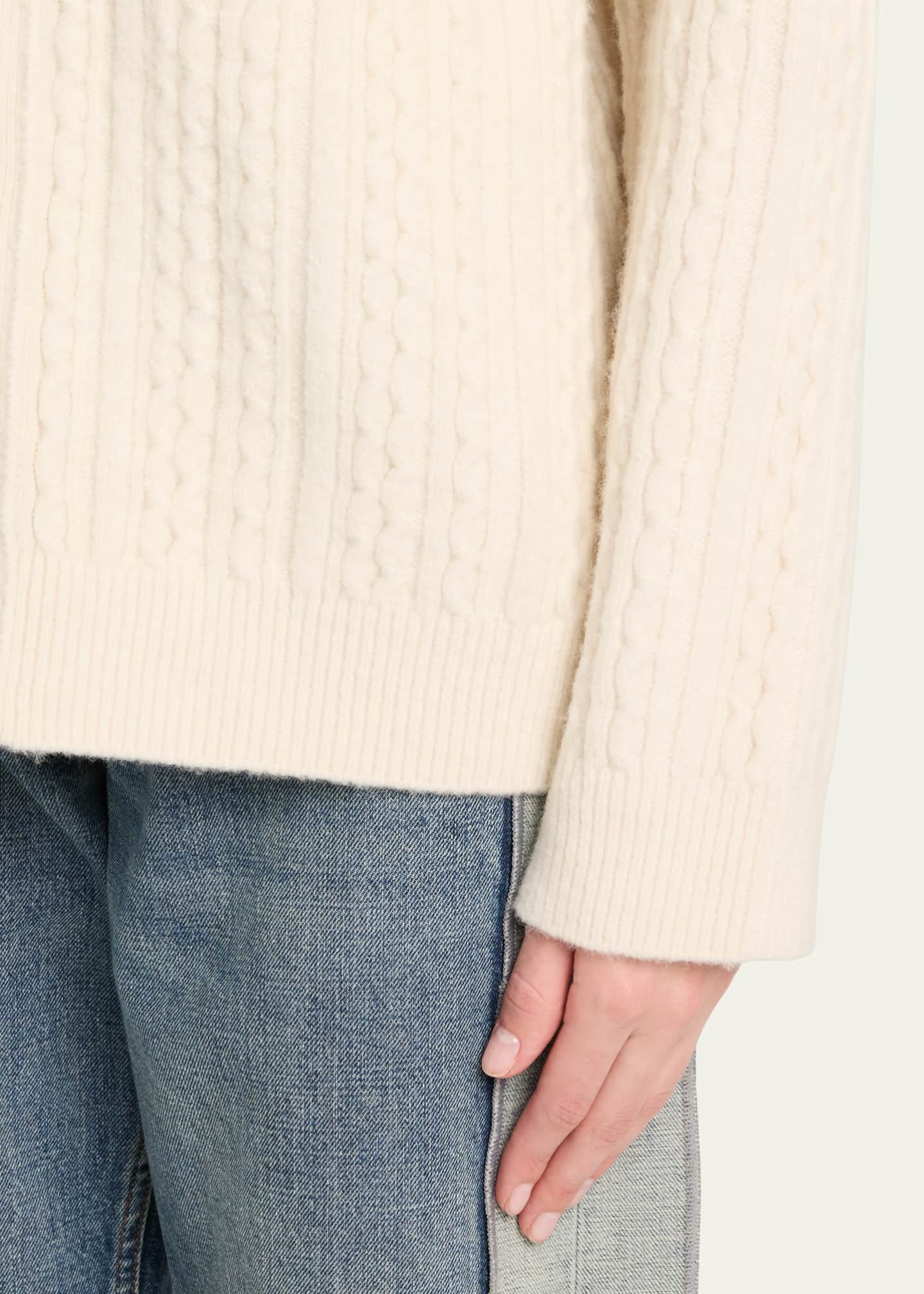MM6 Maison Margiela Cable-Knit Cardigan - Bergdorf Goodman