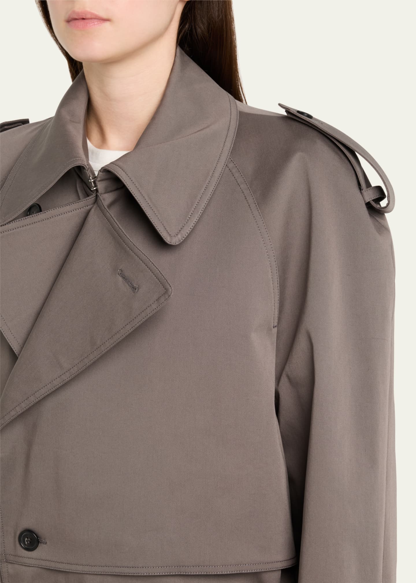 MM6 Maison Margiela Boxy Trench-Style Sports Jacket - Bergdorf Goodman