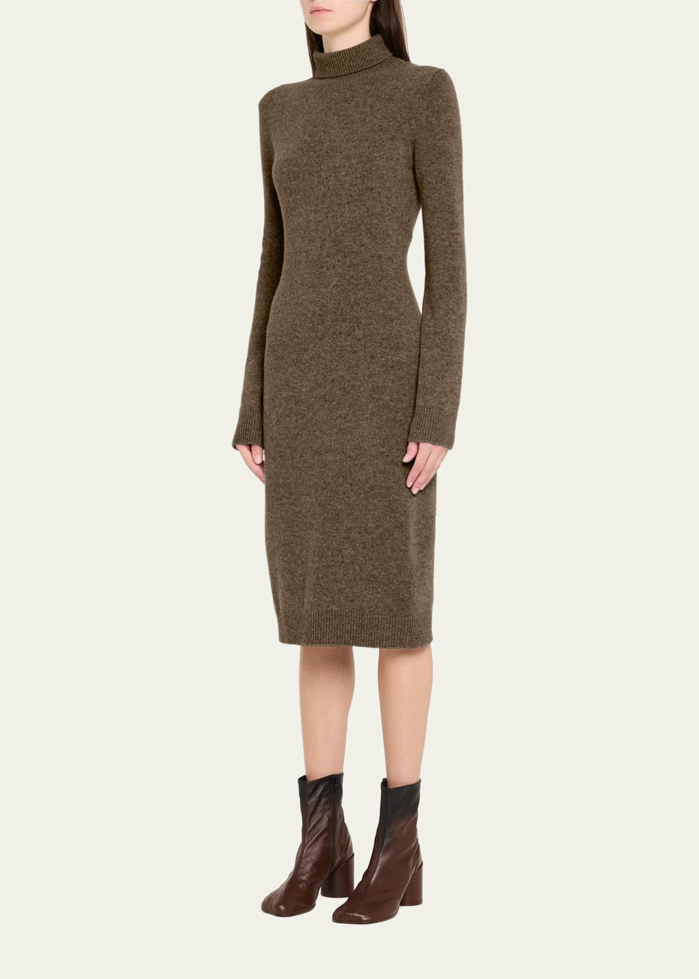 MM6 Maison Margiela Wool-Blend Turtleneck Sweater Dress - Bergdorf