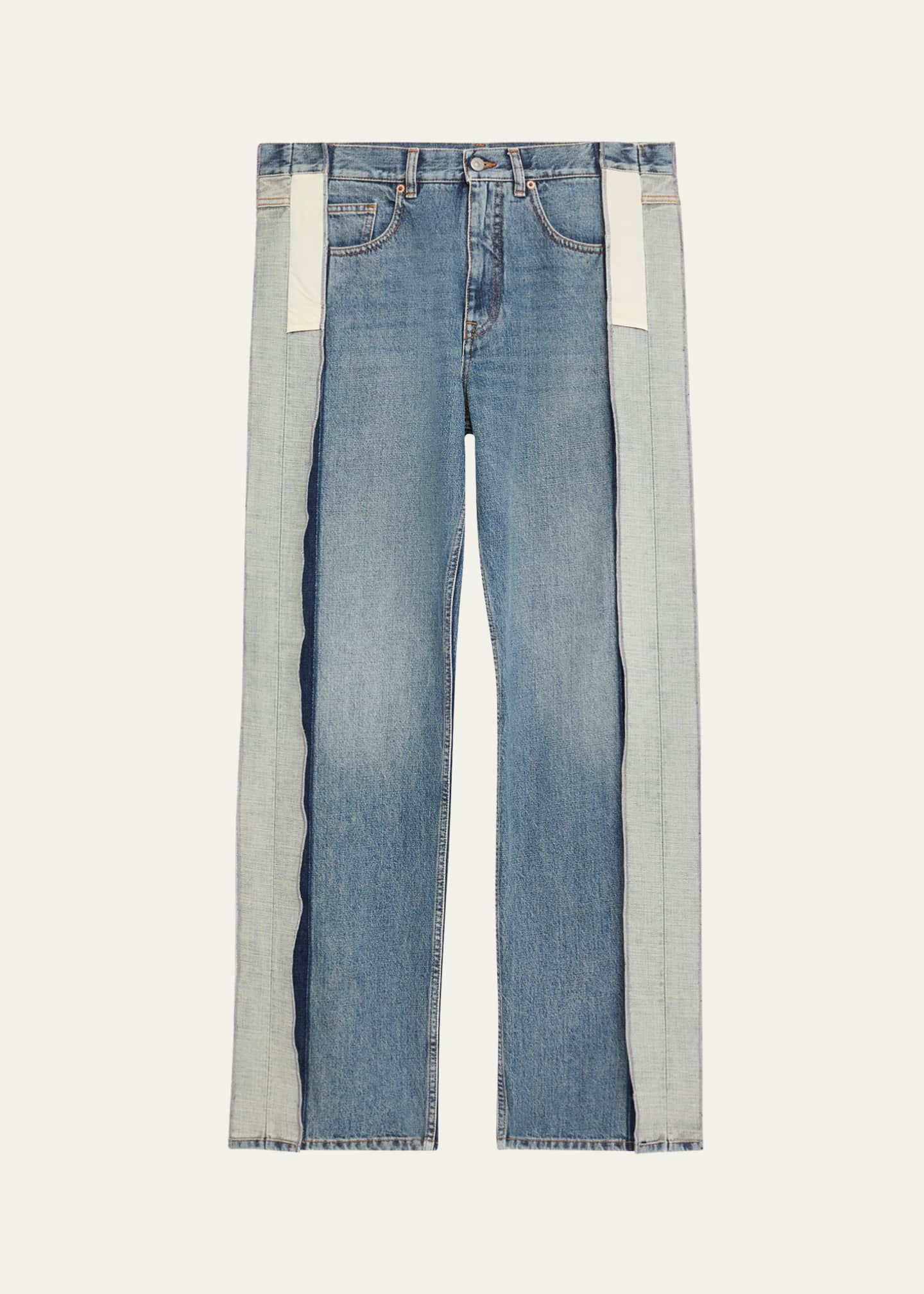 MM6 Maison Margiela Deconstructed Straight-Leg Jeans - Bergdorf