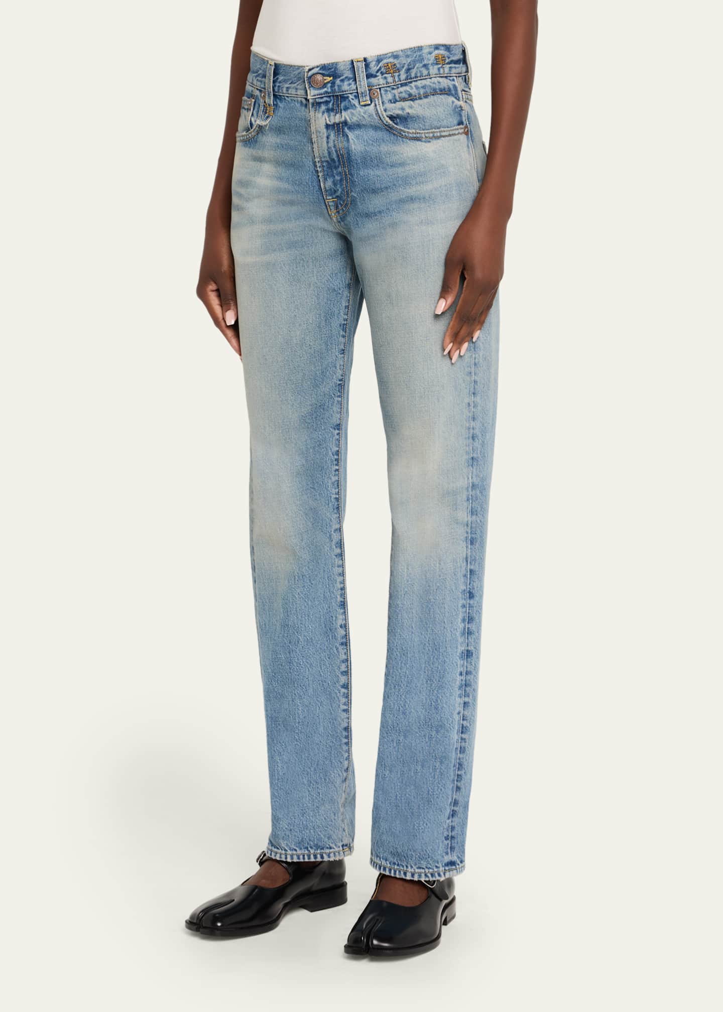 R13 Romeo Cuffed Boyfriend Jeans Image 4 of 5