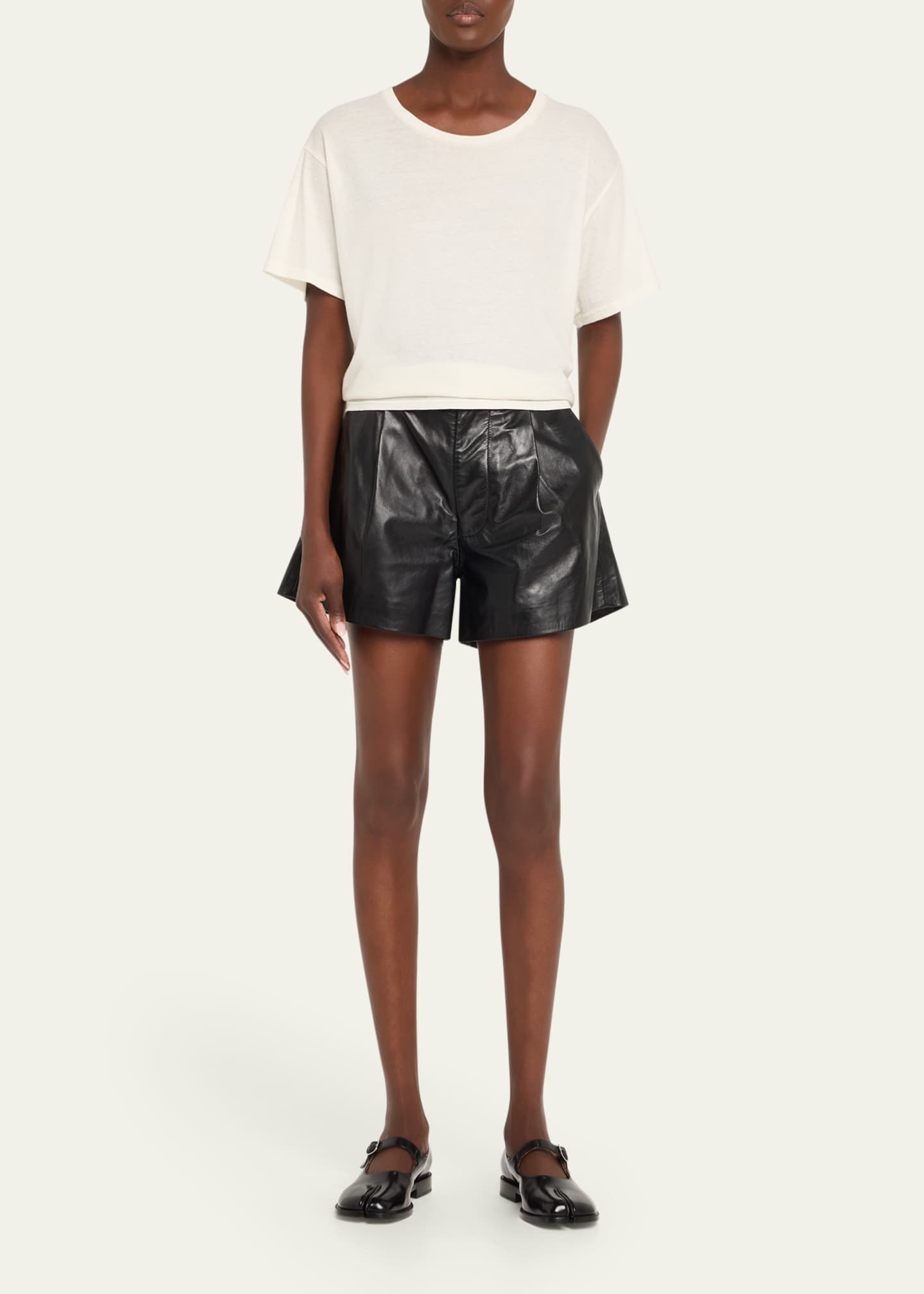 Cashmere-Blend Tight Waist Tee