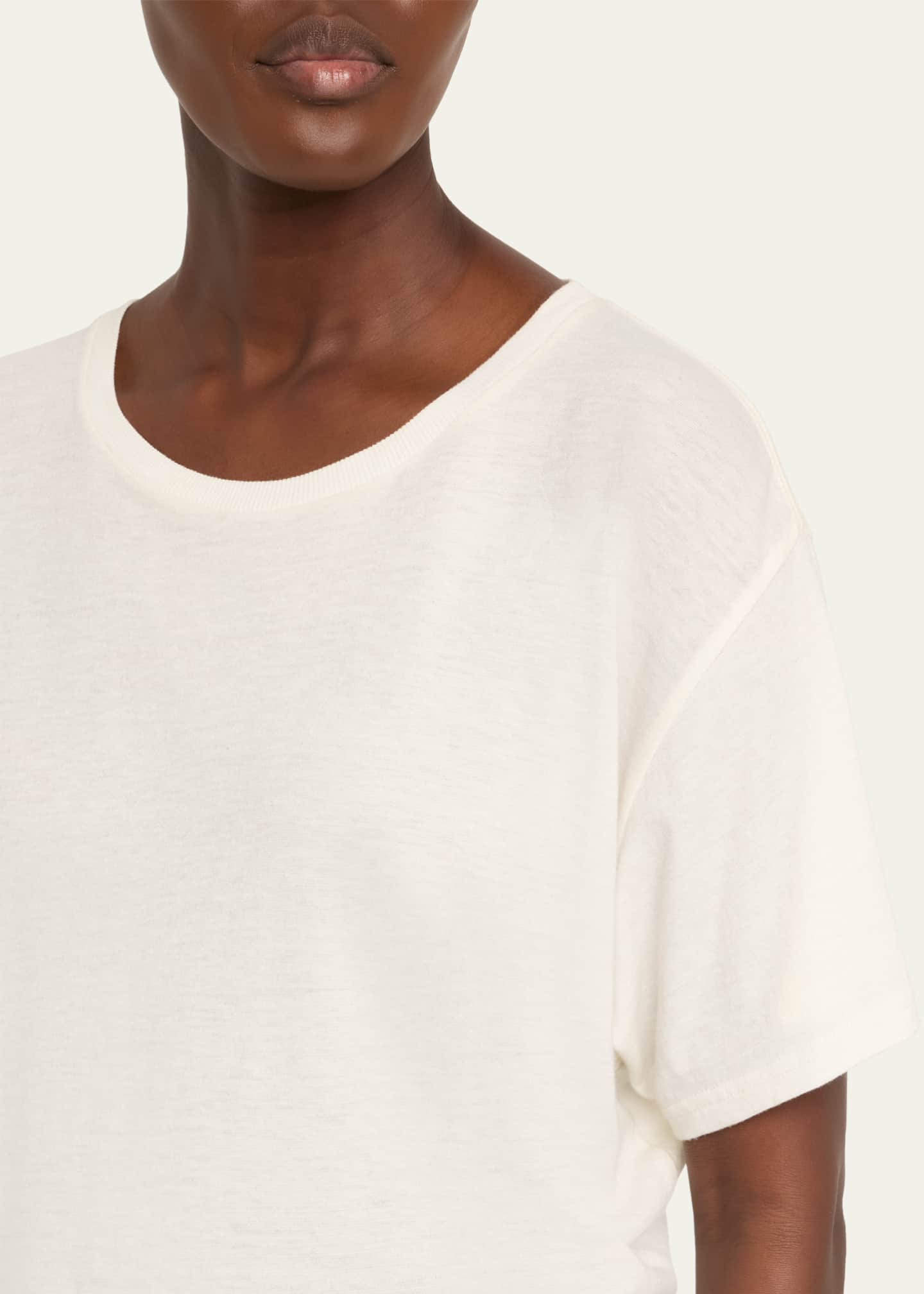 Cashmere-Blend Tight Waist Tee