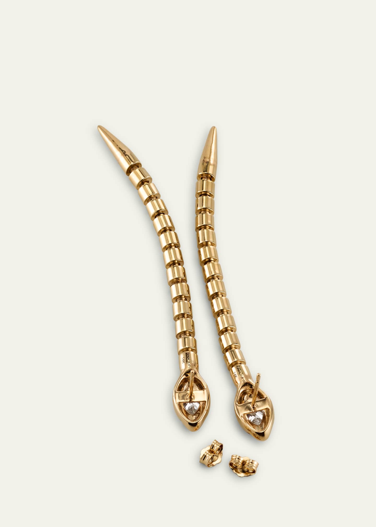 Dara Kaye Serpent Drop Earrings Image 4 of 5
