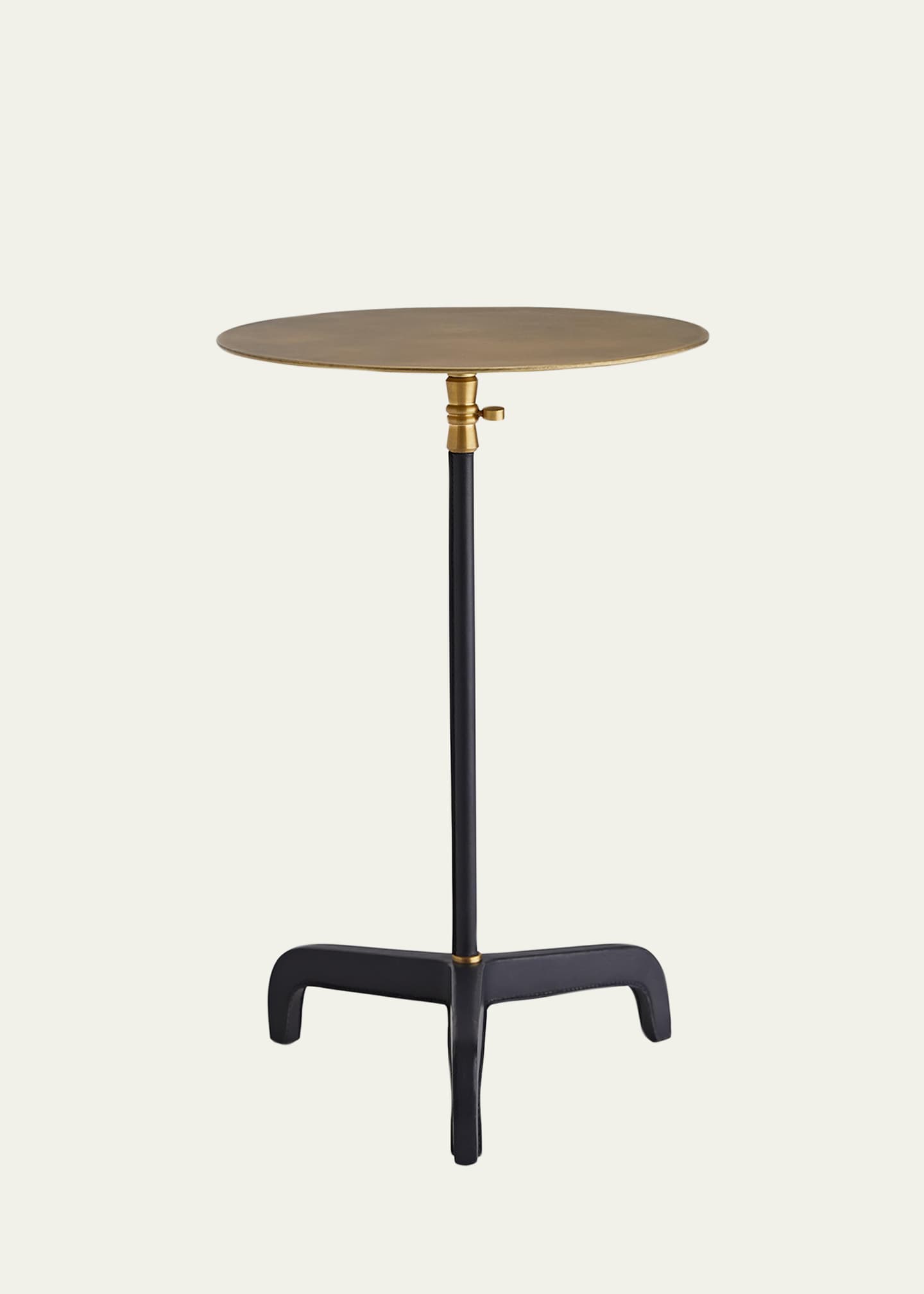 Arteriors Addison Adjustable Leather Accent Table Image 1 of 4