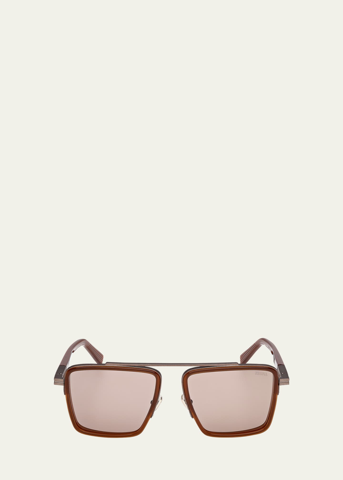 ZEGNA Men's Metal Square Sunglasses - Bergdorf Goodman
