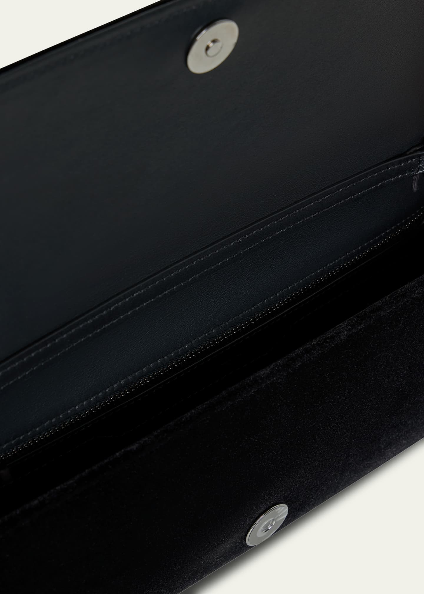 Akris Anouk Small Clutch Bag with Feather Trim Image 4 of 5