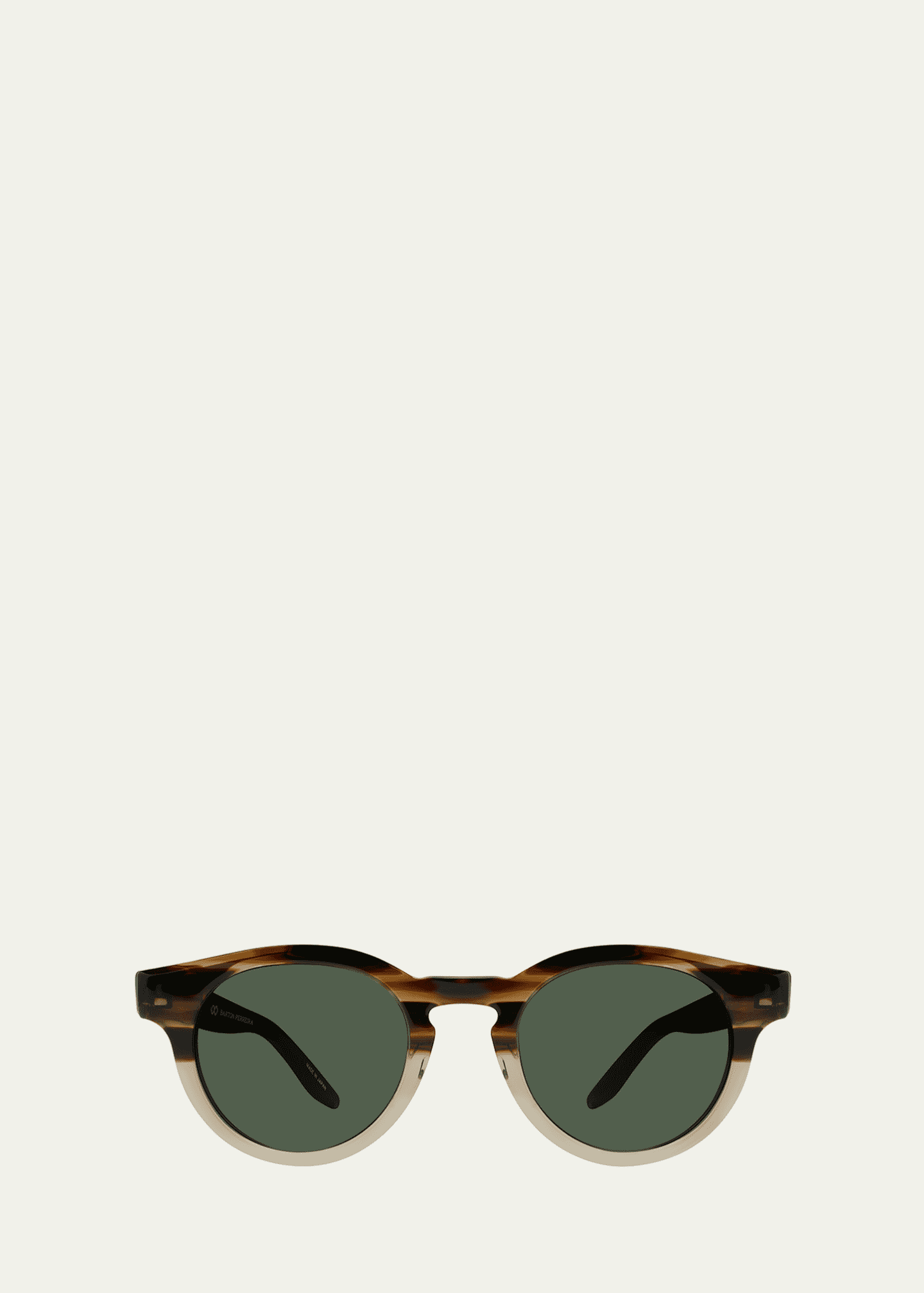 Barton Perreira Men's Oxford Acetate Round Sunglasses Image 1 of 3
