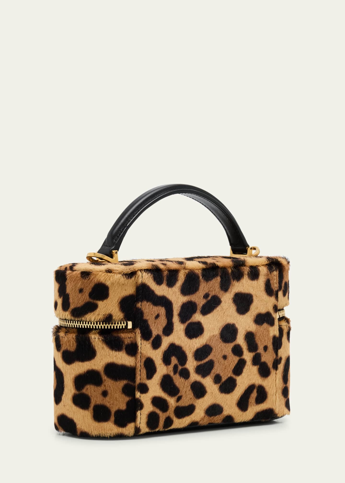 Saint Laurent YSL Vanity Bag in Leopard-Print Calf Hair Image 3 of 6