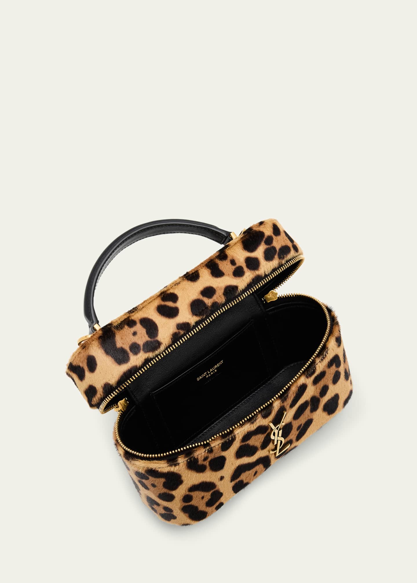 Saint Laurent YSL Vanity Bag in Leopard-Print Calf Hair Image 4 of 6