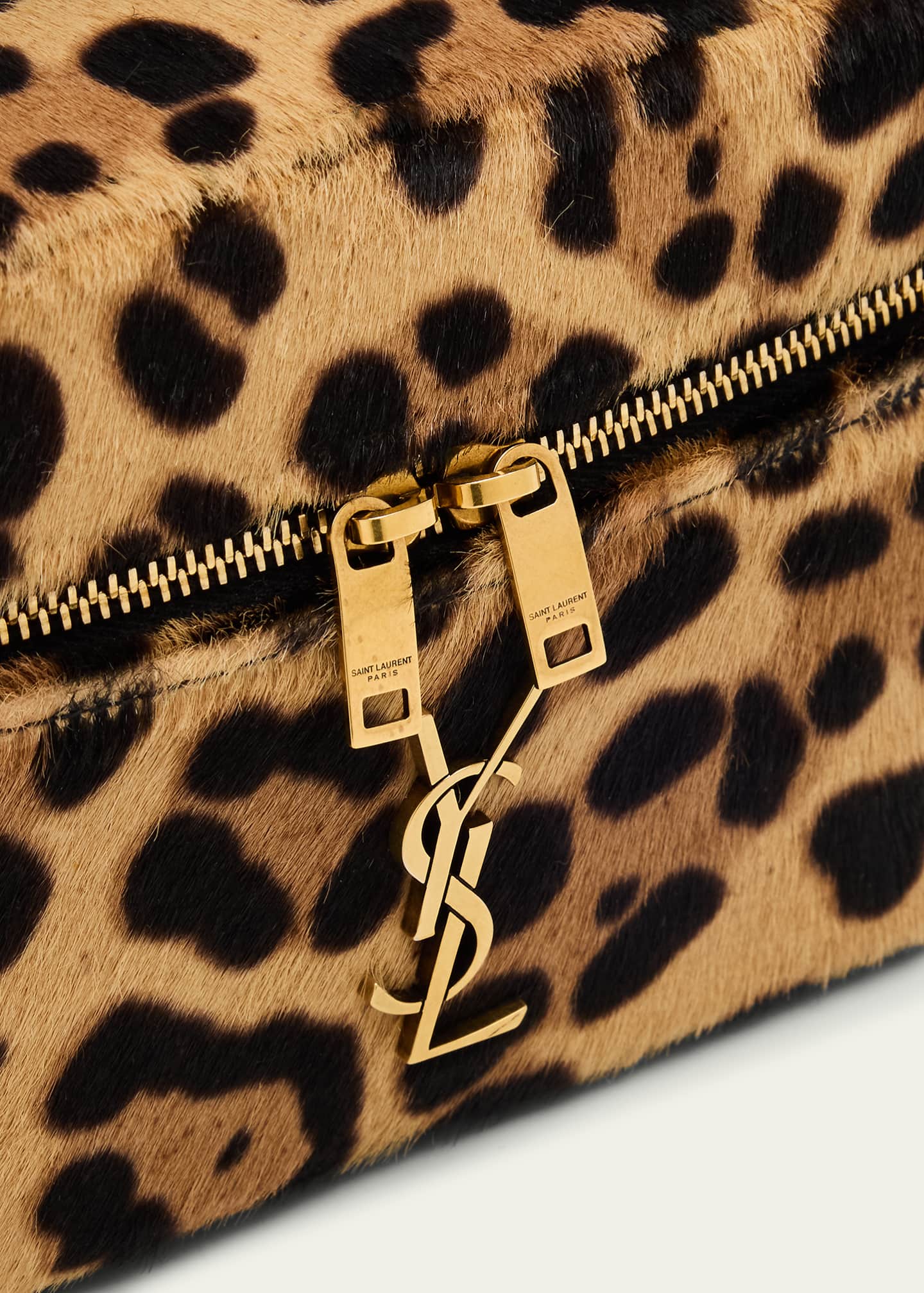 Saint Laurent YSL Vanity Bag in Leopard-Print Calf Hair Image 6 of 6