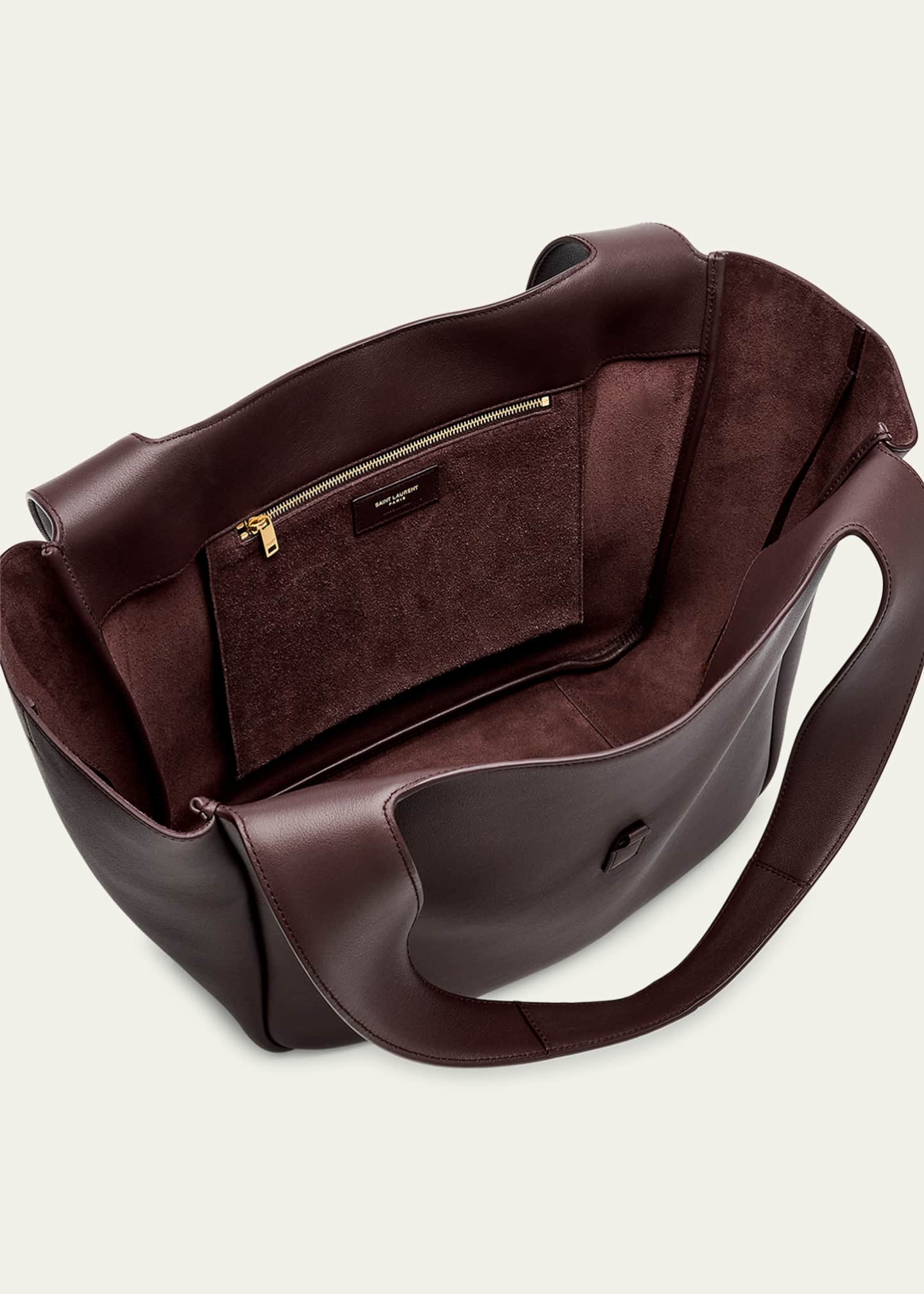 Saint Laurent Le 5 À 7 Bea YSL Tote Bag in Calfskin Leather
