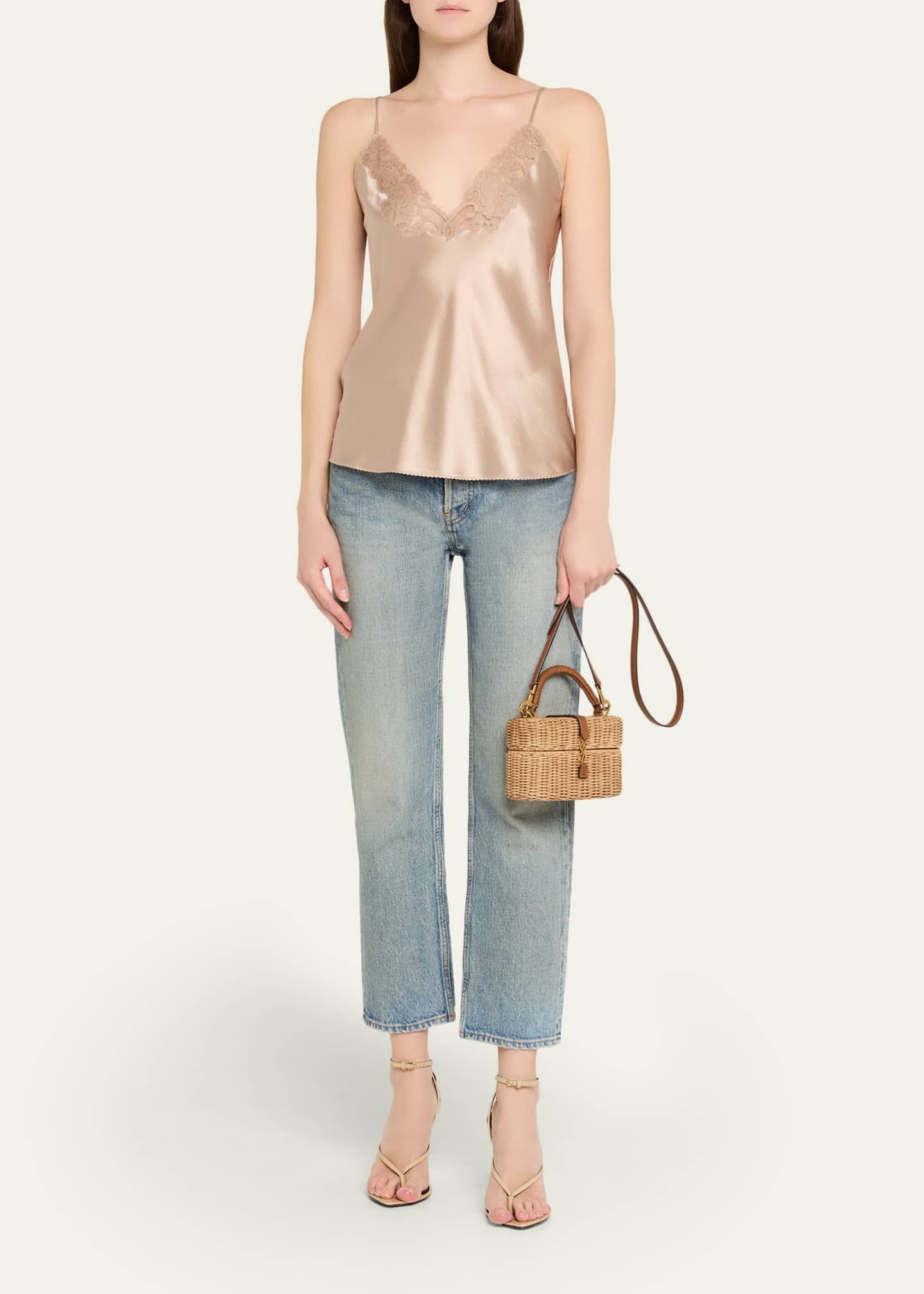 YSL Vanity Bag in Raffia Wicker
