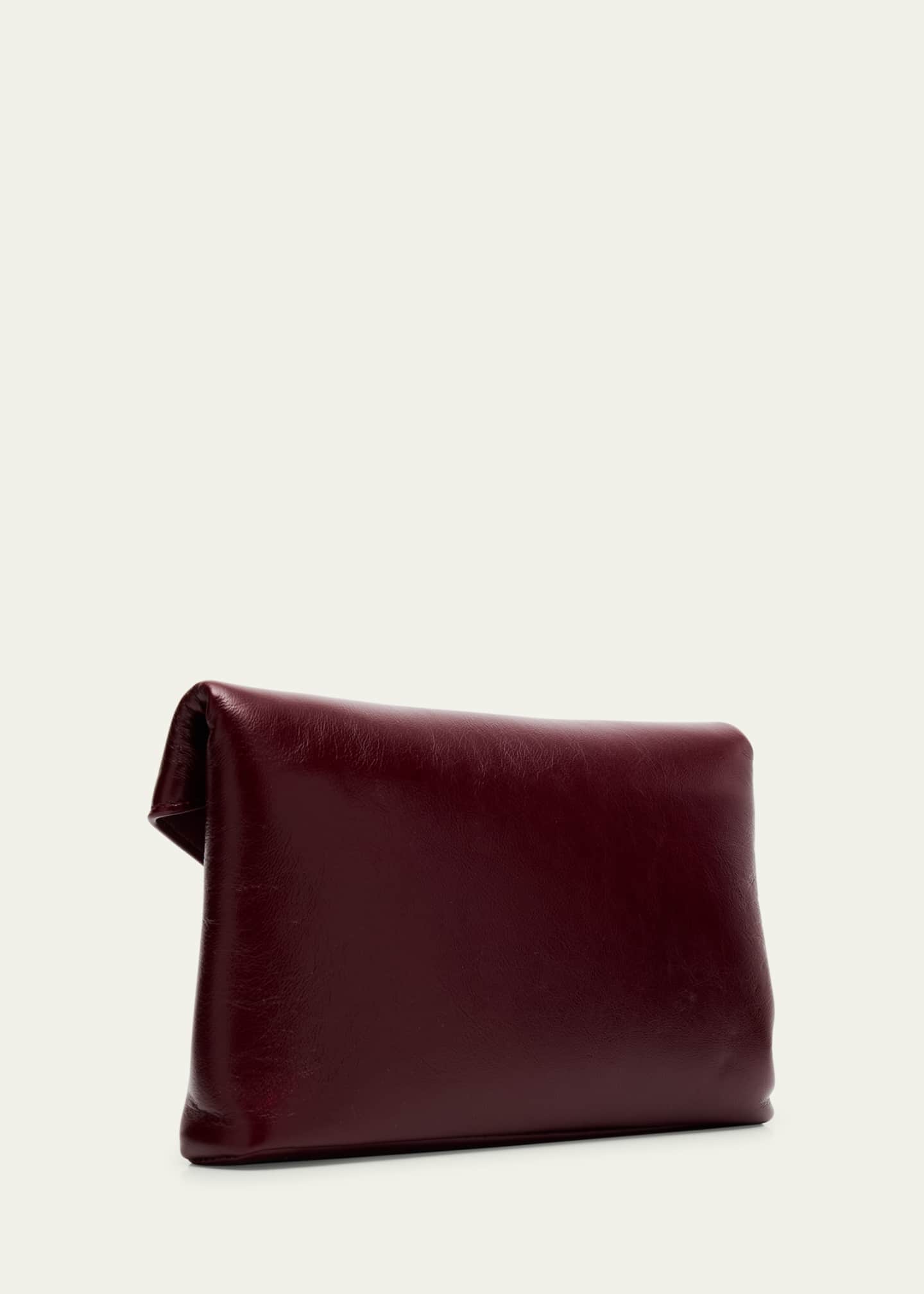 Small YSL Pouch Bag in Shiny Calfskin Leather