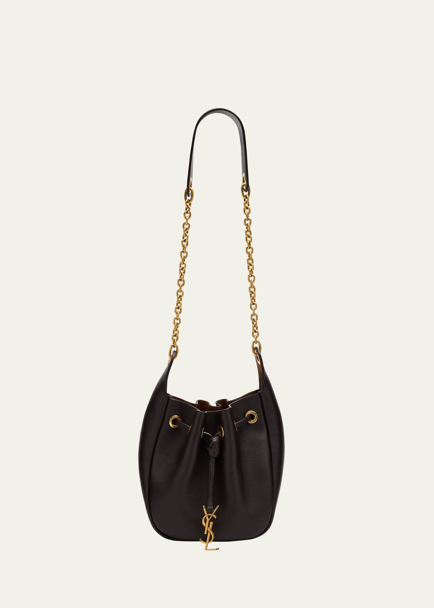 Saint Laurent Cassandre YSL Bucket Bag in Leather Image 1 of 6