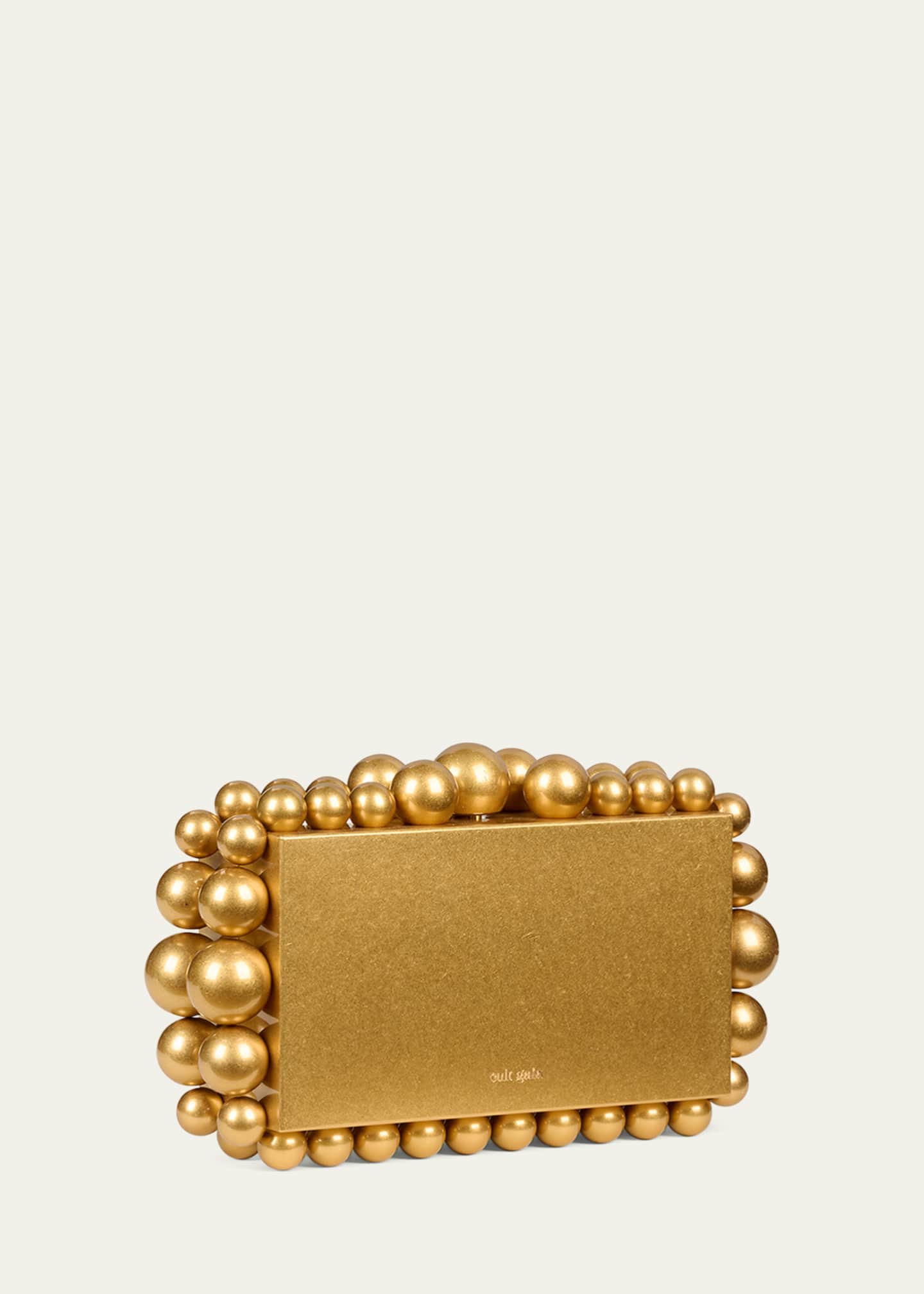 Cult Gaia Eos Metal Beaded Clutch Bag Image 2 of 2