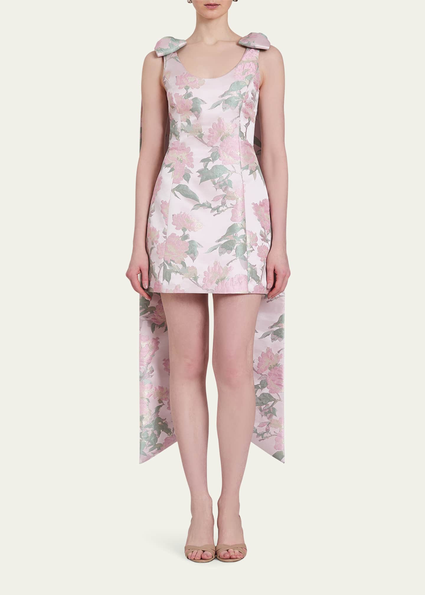 Gita Floral Brocade Mini Dress