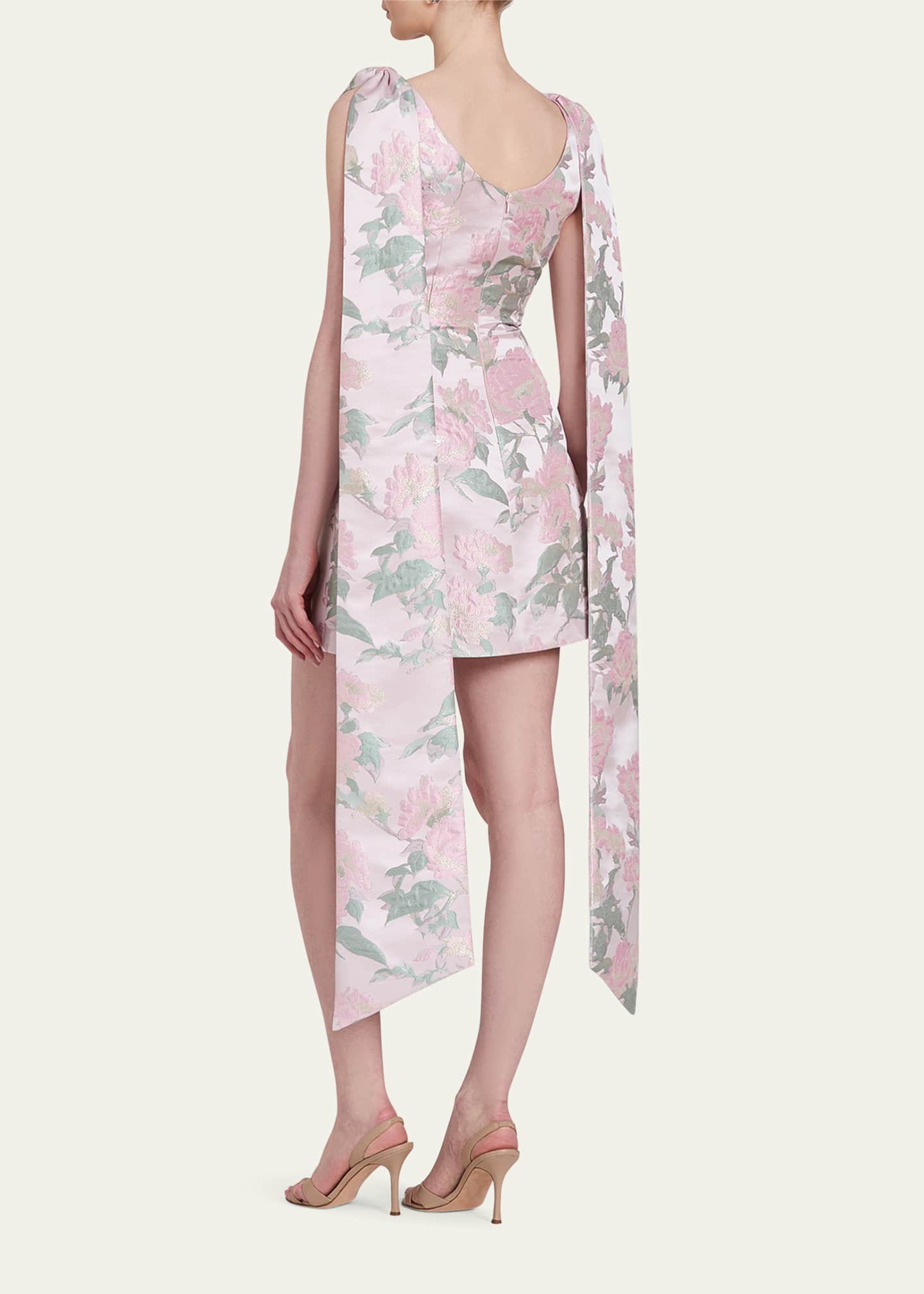 Gita Floral Brocade Mini Dress