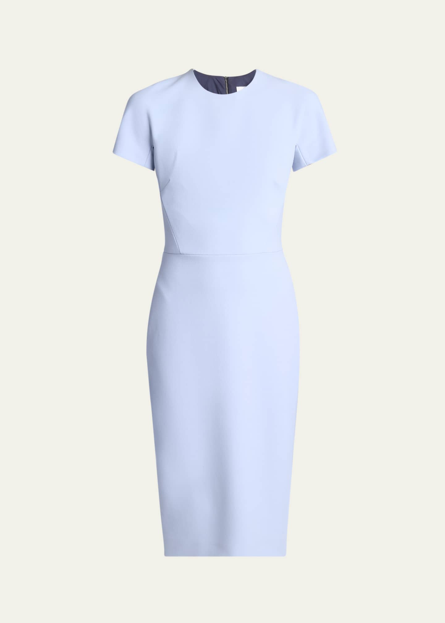Victoria Beckham Fitted Wool Blend T-Shirt Dress Image 1 of 5