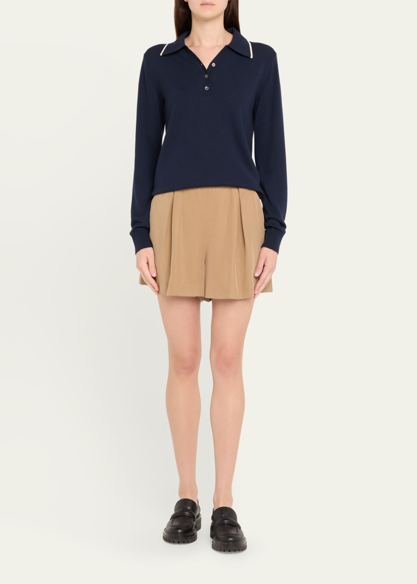 WE-AR4 The Varsity Polo Sweater Image 2 of 5