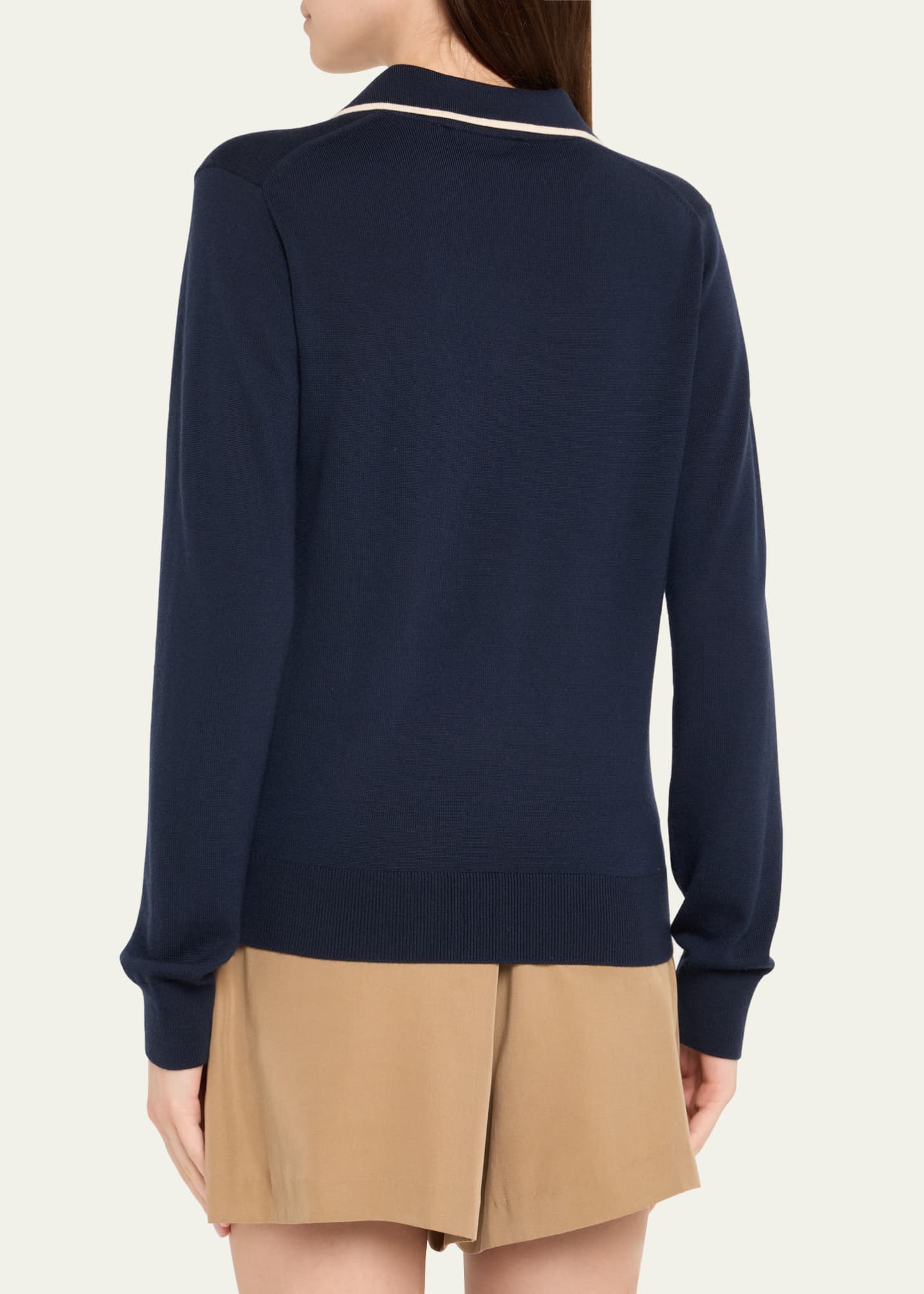WE-AR4 The Varsity Polo Sweater Image 3 of 5