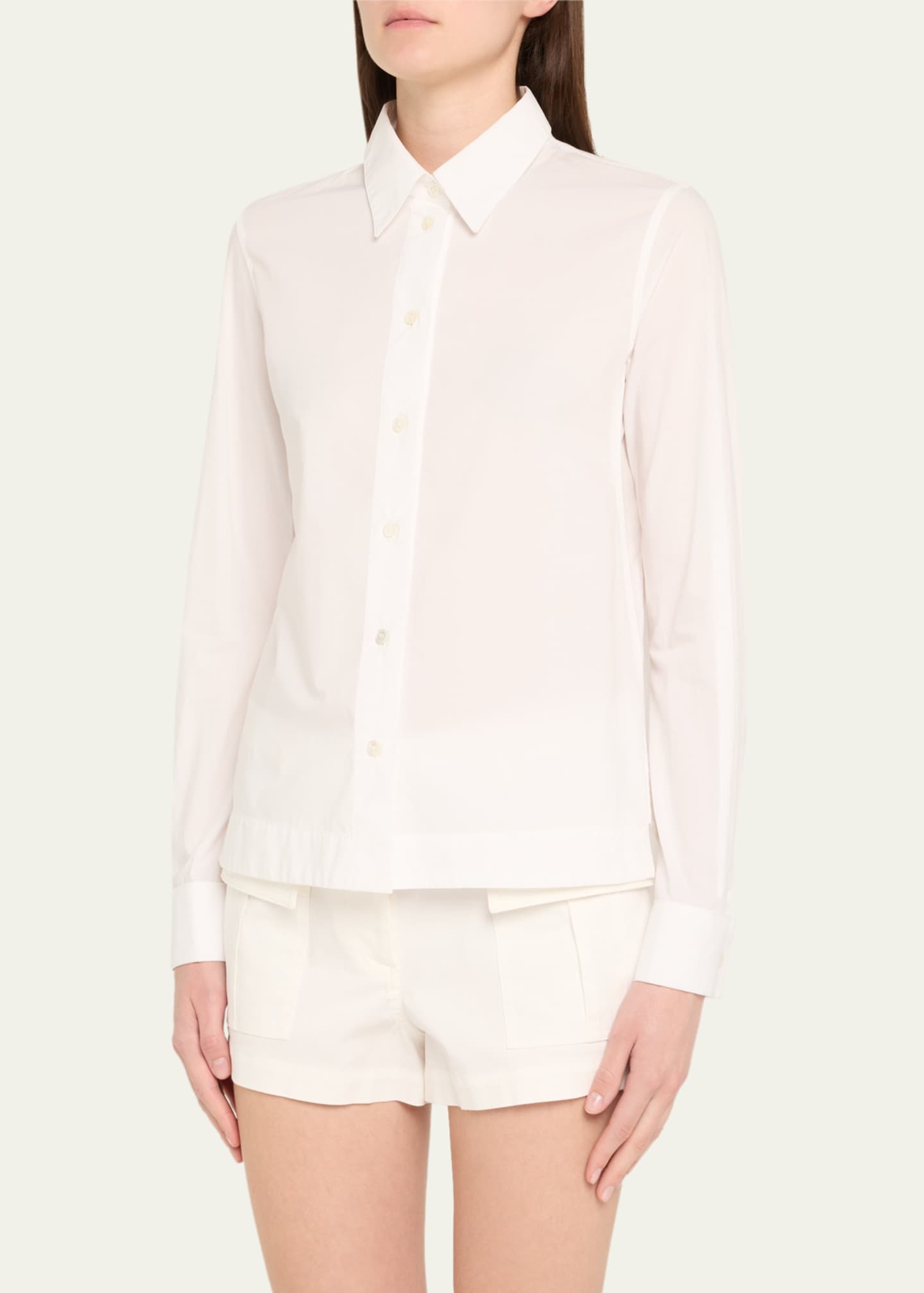 WE-AR4 Cropped Collared Shirt Image 4 of 5