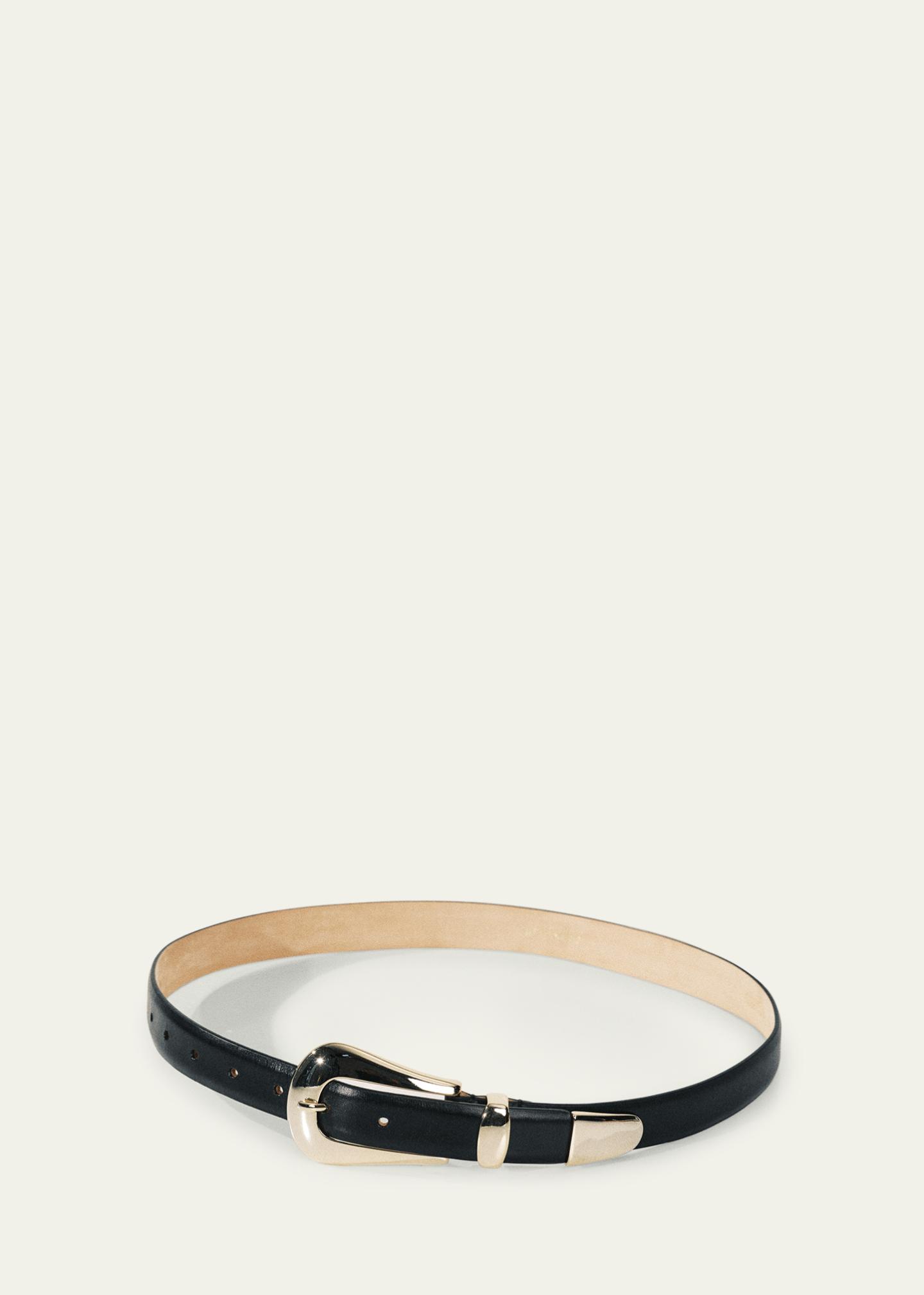 NEW DEHANCHE women\'s colette belt in black/gold DÉHANCHE Colette leather belt | NET-A-PORTER main image 4