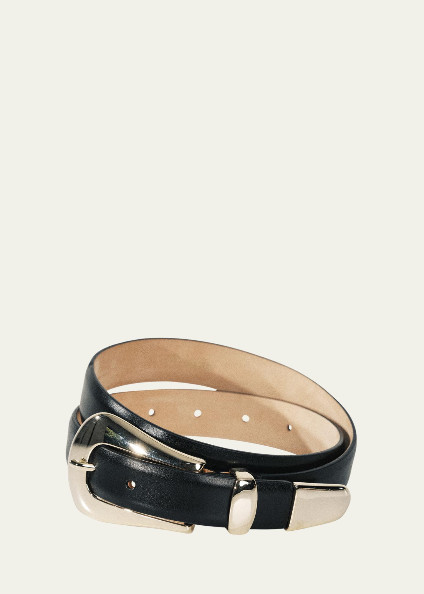 NEW DEHANCHE women\'s colette belt in black/gold DÉHANCHE Colette leather belt | NET-A-PORTER main image 3