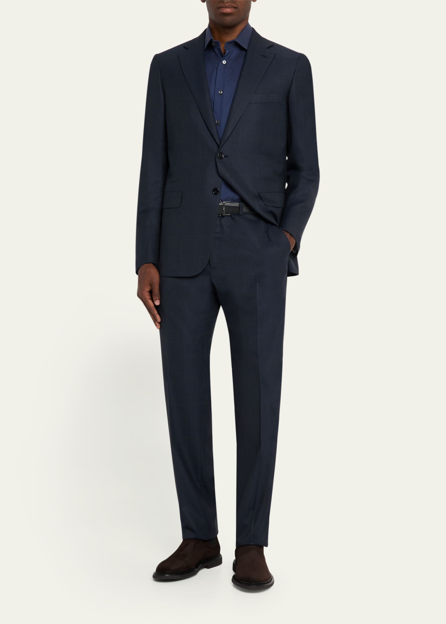 Brioni Men's Wool Birdseye Two-Piece Suit Image 2 of 8