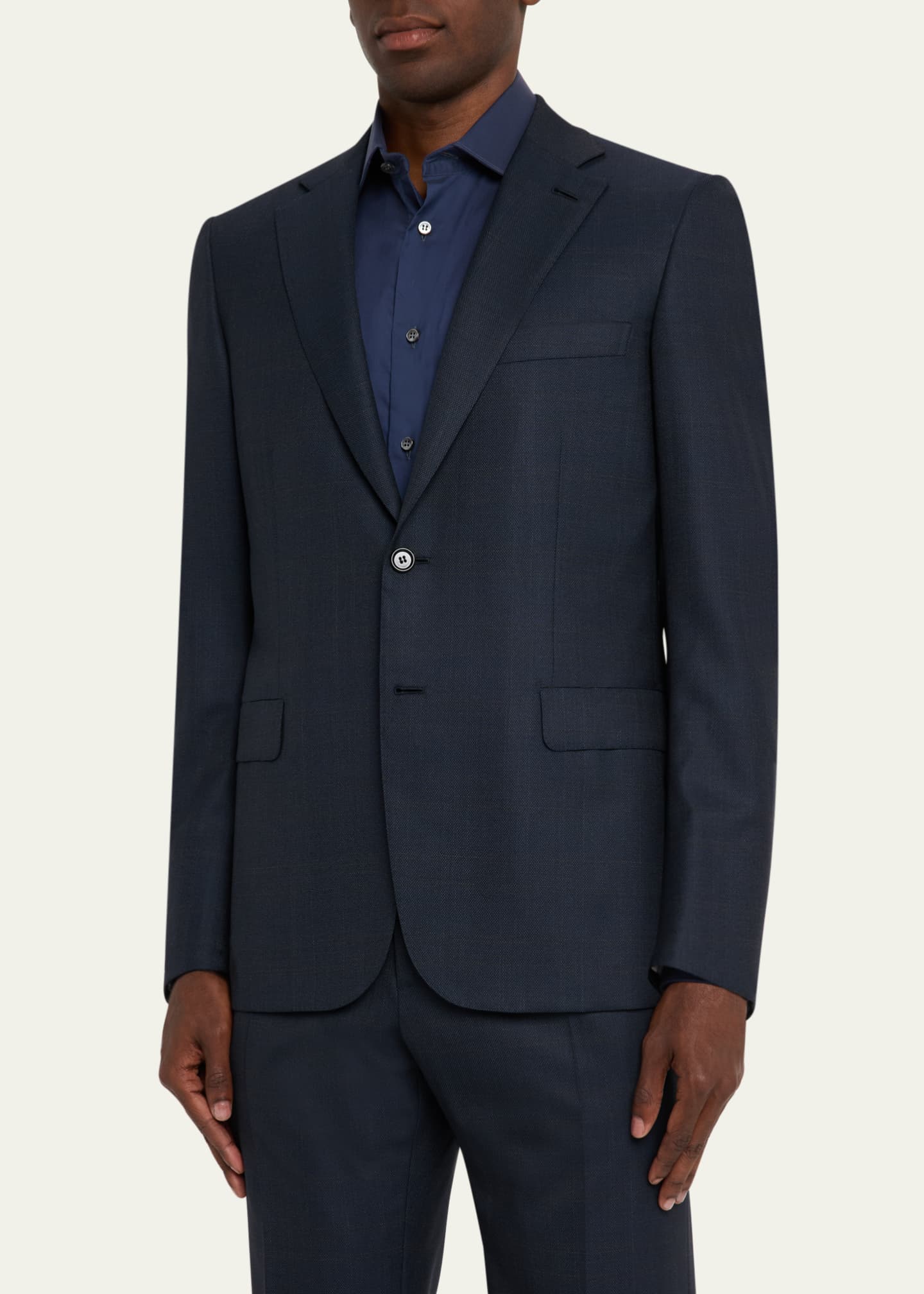 Brioni Men's Wool Birdseye Two-Piece Suit Image 4 of 8