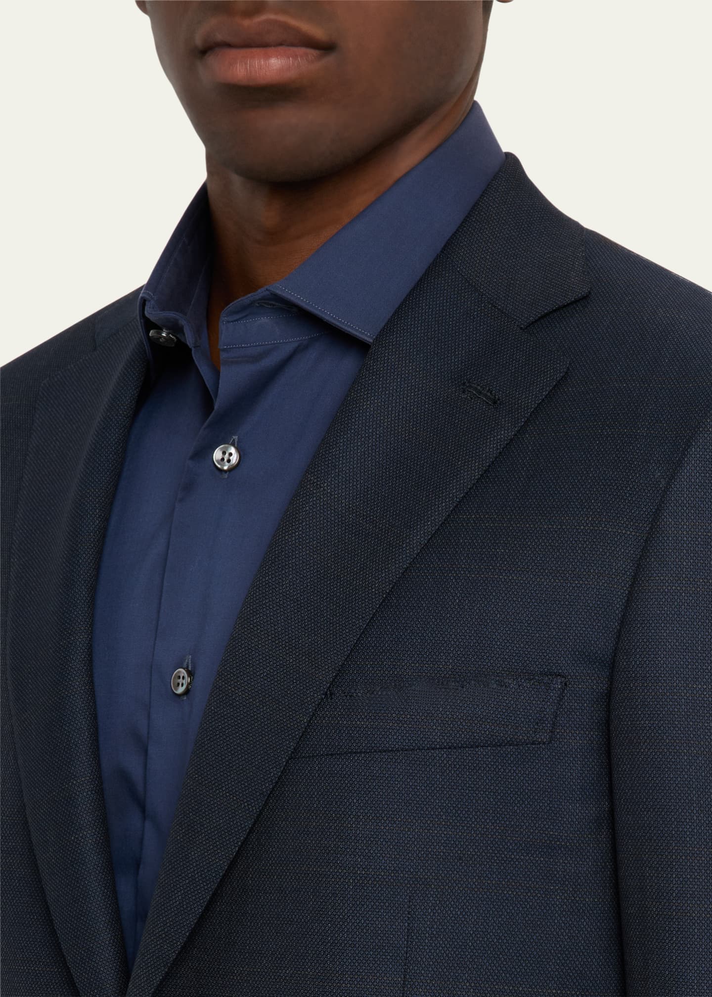 Brioni Men's Wool Birdseye Two-Piece Suit Image 6 of 8