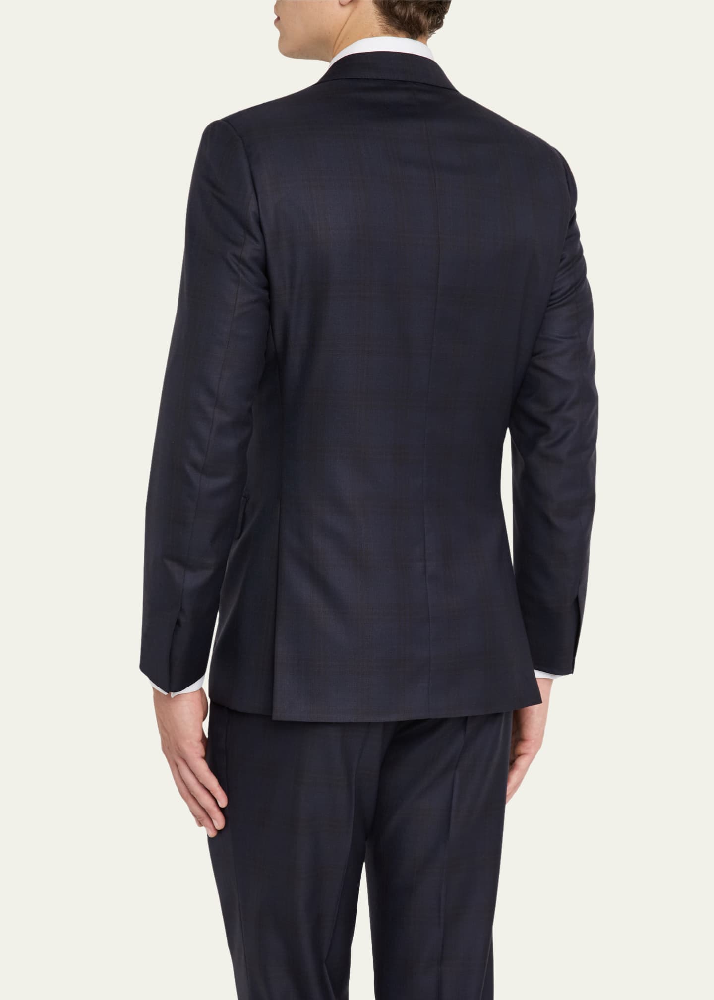 Brioni Men's Wool and Silk Tonal Plaid Two-Piece Suit Image 5 of 8