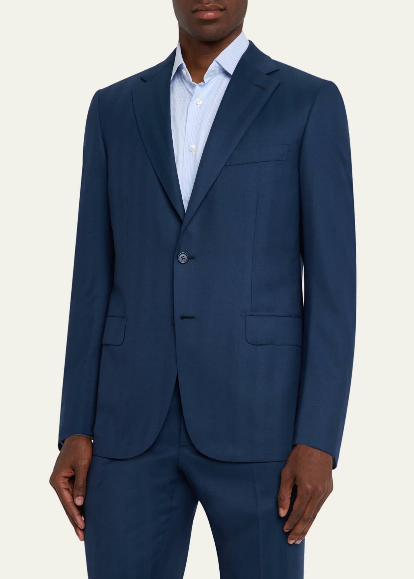 Brioni Men's Wool Herringbone Two-Piece Suit Image 4 of 8