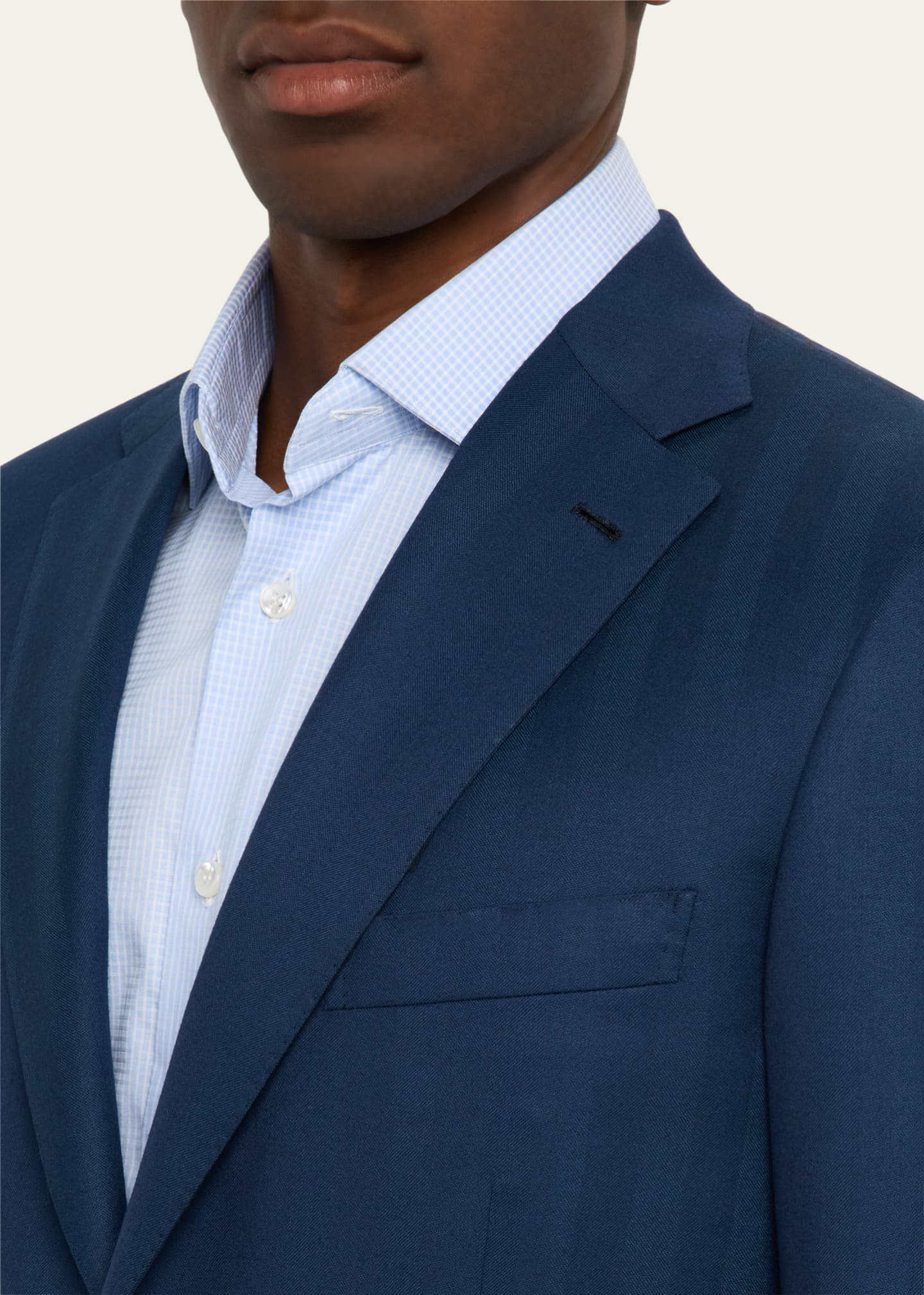 Brioni Men's Wool Herringbone Two-Piece Suit Image 6 of 8