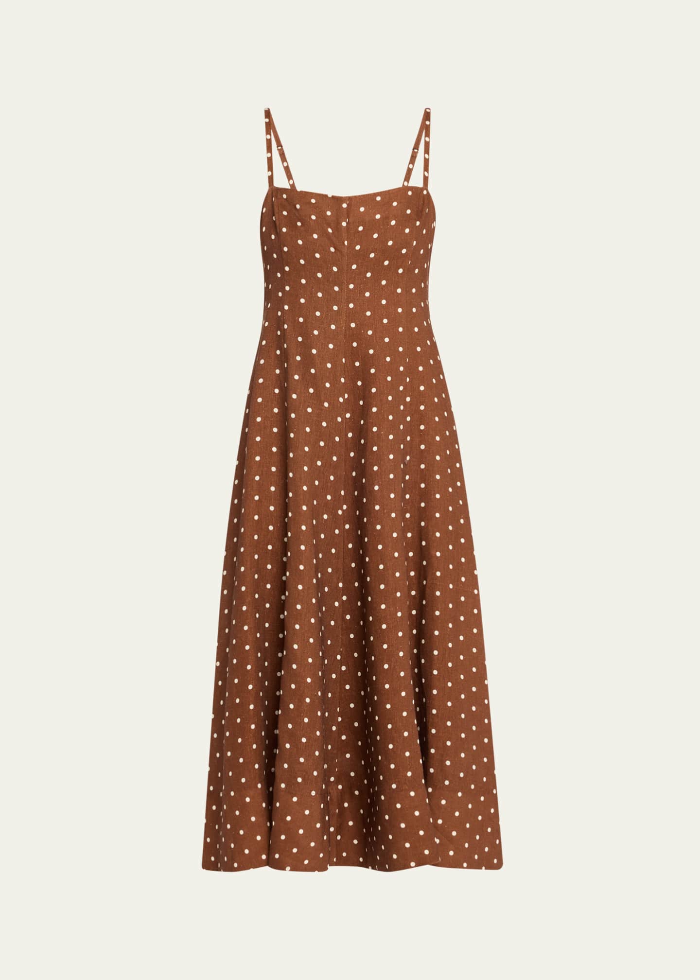 Cara Cara Gimlet Polka Dot Midi Dress Image 1 of 5
