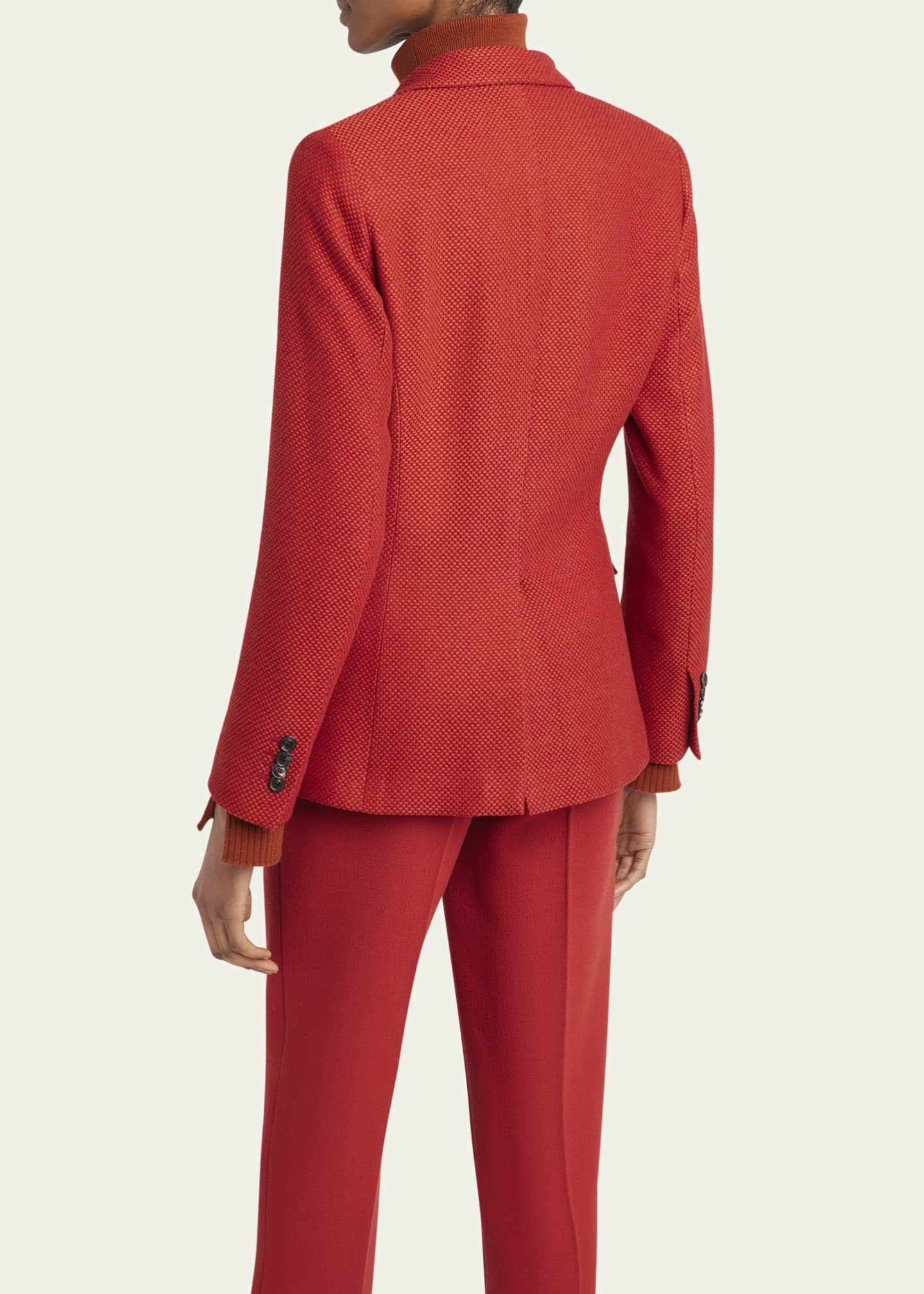 Kiton Fitted Cashmere Blazer Image 3 of 5