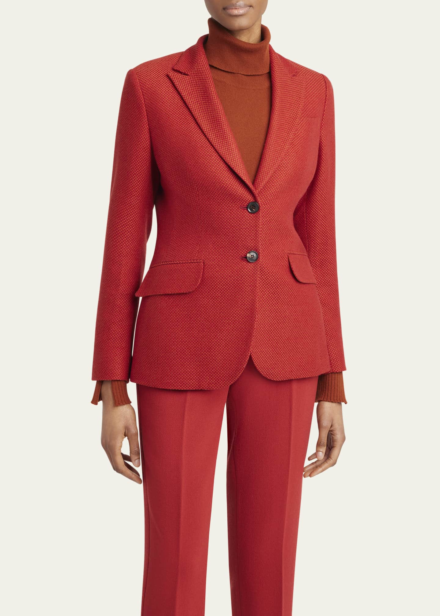 Kiton Fitted Cashmere Blazer Image 4 of 5